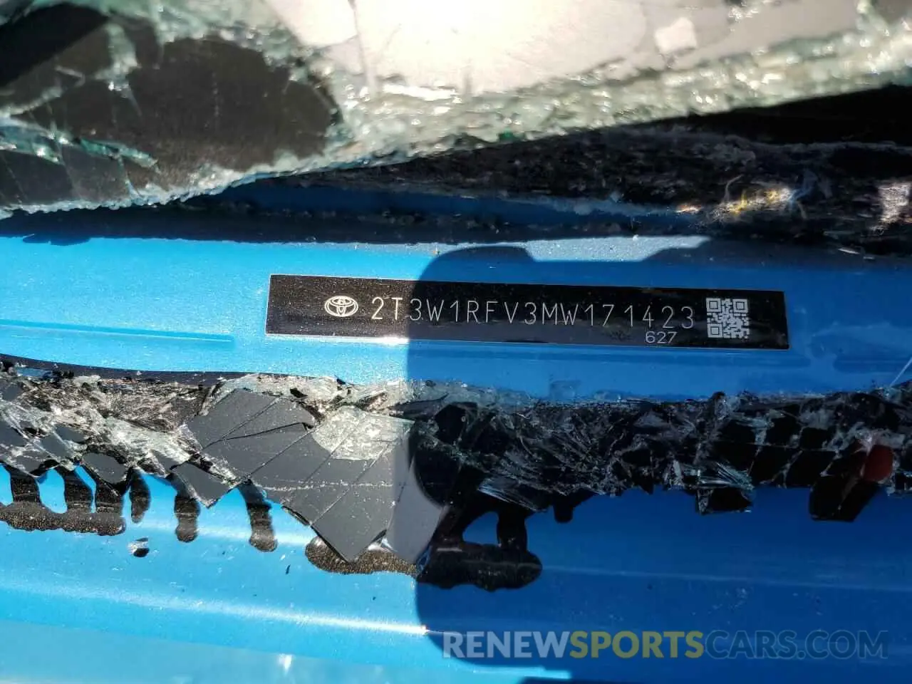 14 Photograph of a damaged car 2T3W1RFV3MW171423 TOYOTA RAV4 2021