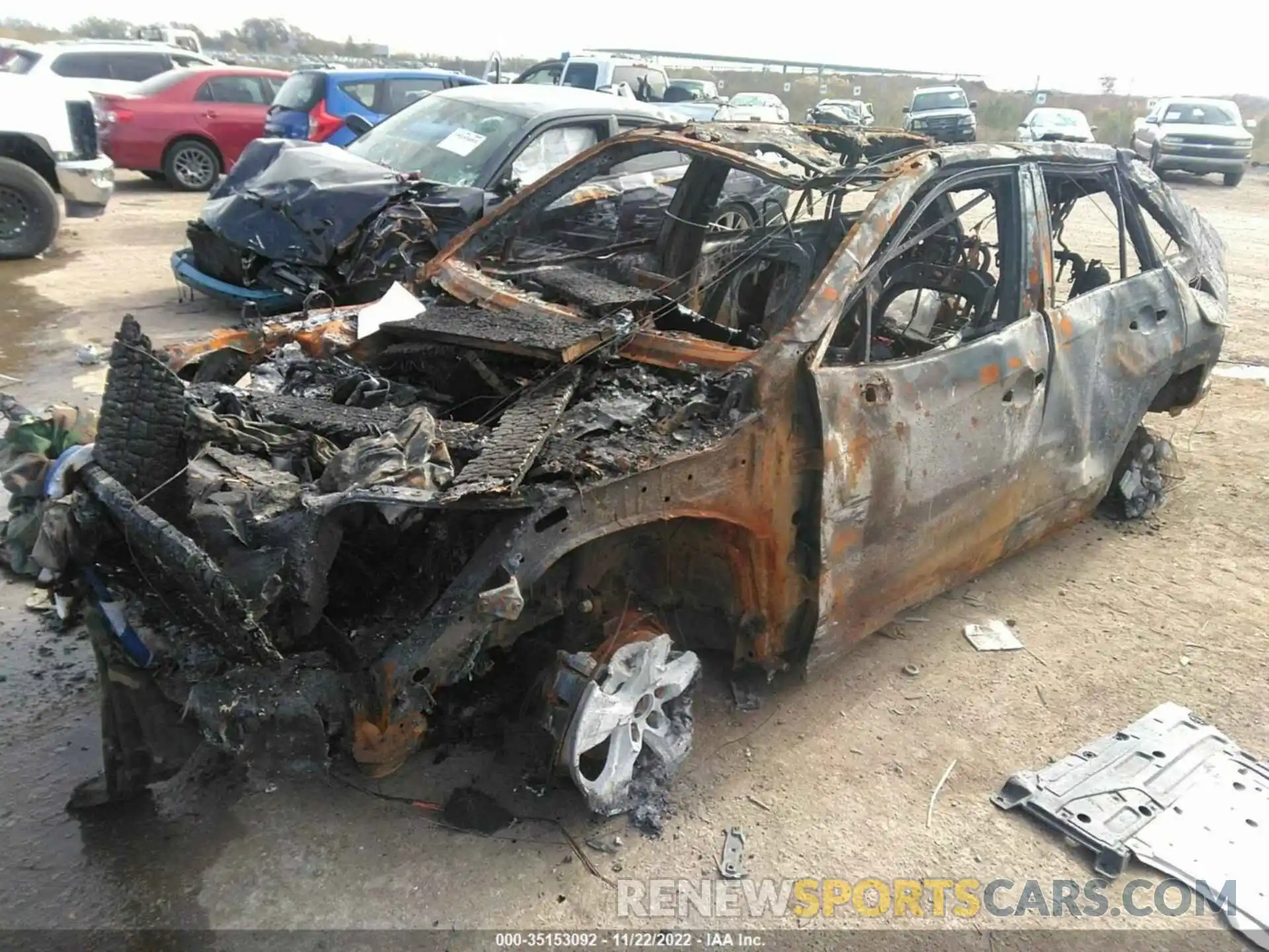 2 Photograph of a damaged car 2T3W1RFV3MW179120 TOYOTA RAV4 2021