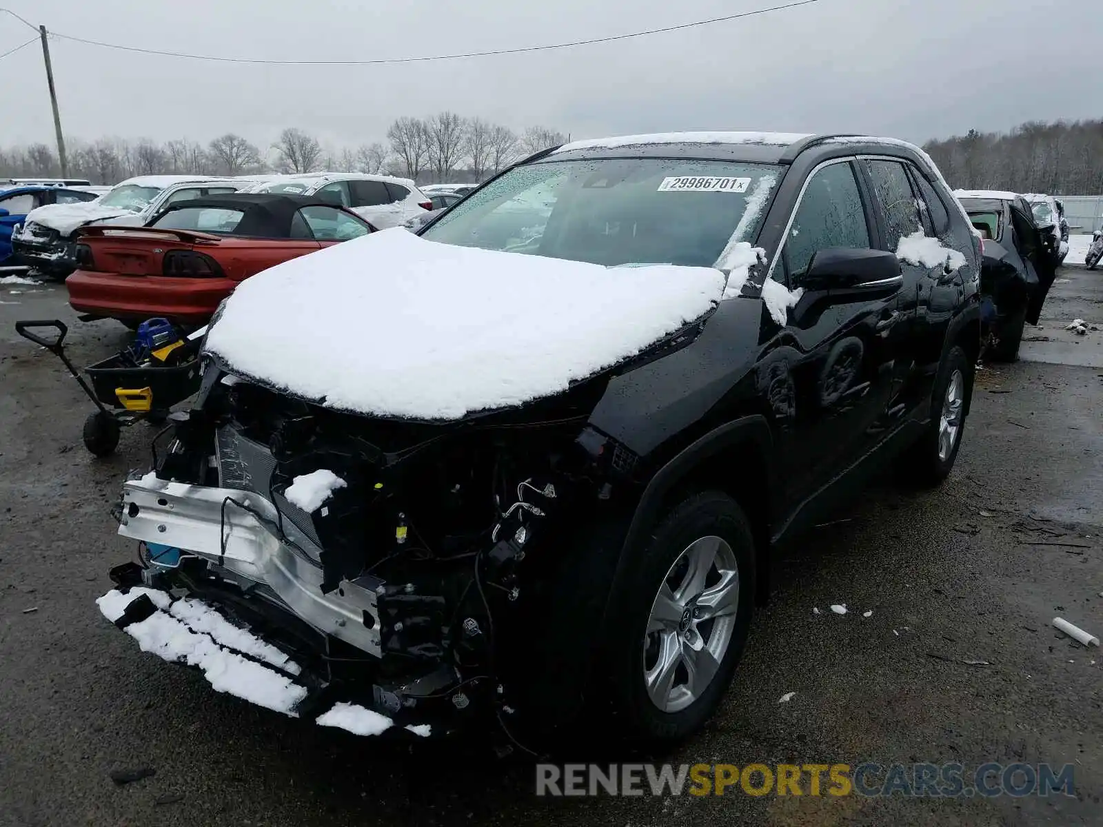 2 Photograph of a damaged car 2T3W1RFV4MC094711 TOYOTA RAV4 2021