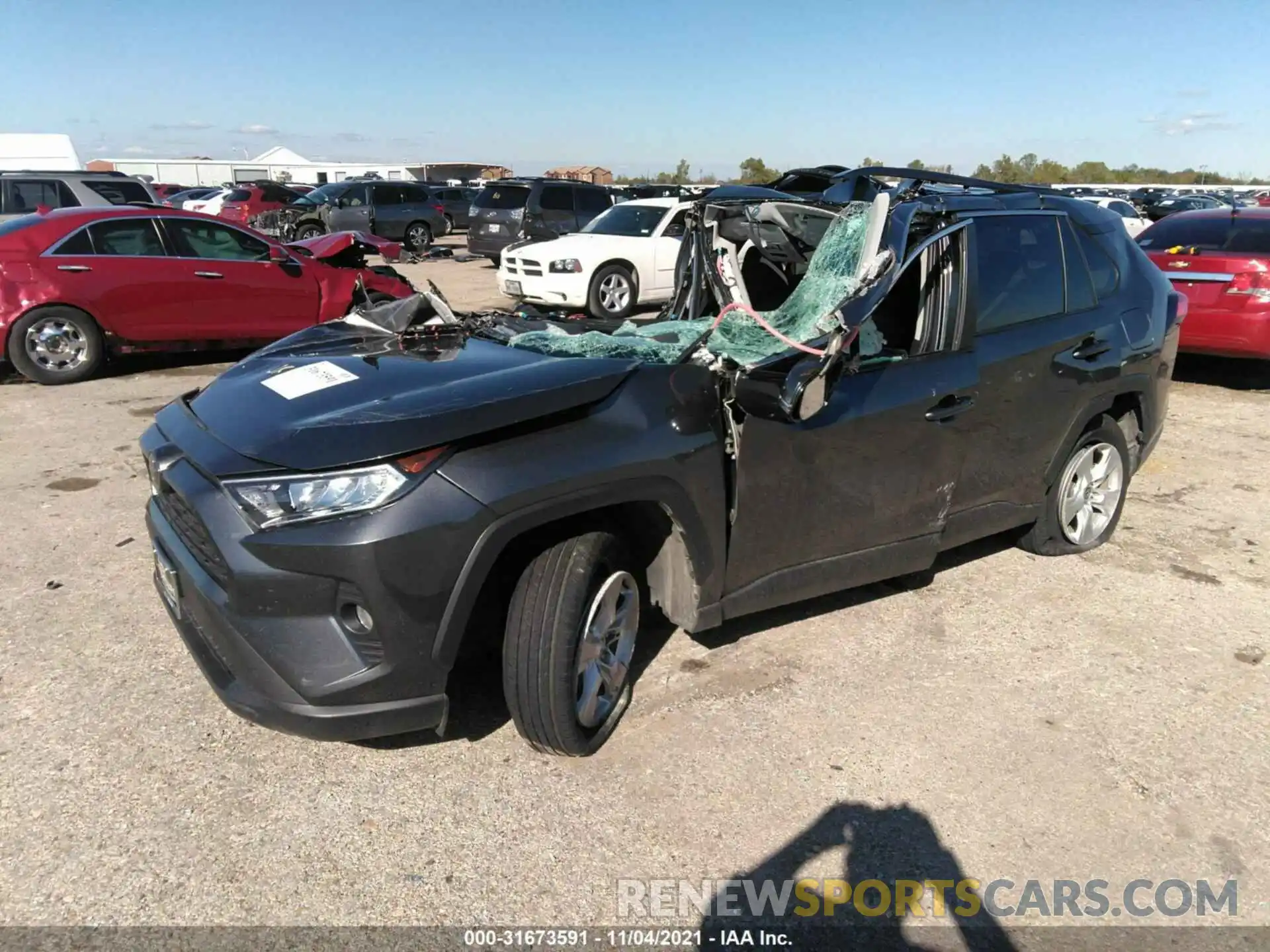 2 Photograph of a damaged car 2T3W1RFV4MC110762 TOYOTA RAV4 2021