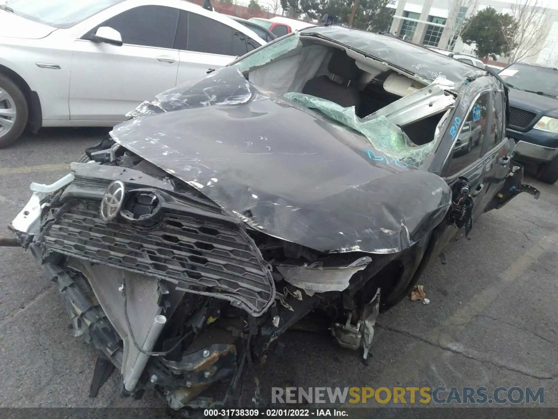 2 Photograph of a damaged car 2T3W1RFV4MC131465 TOYOTA RAV4 2021