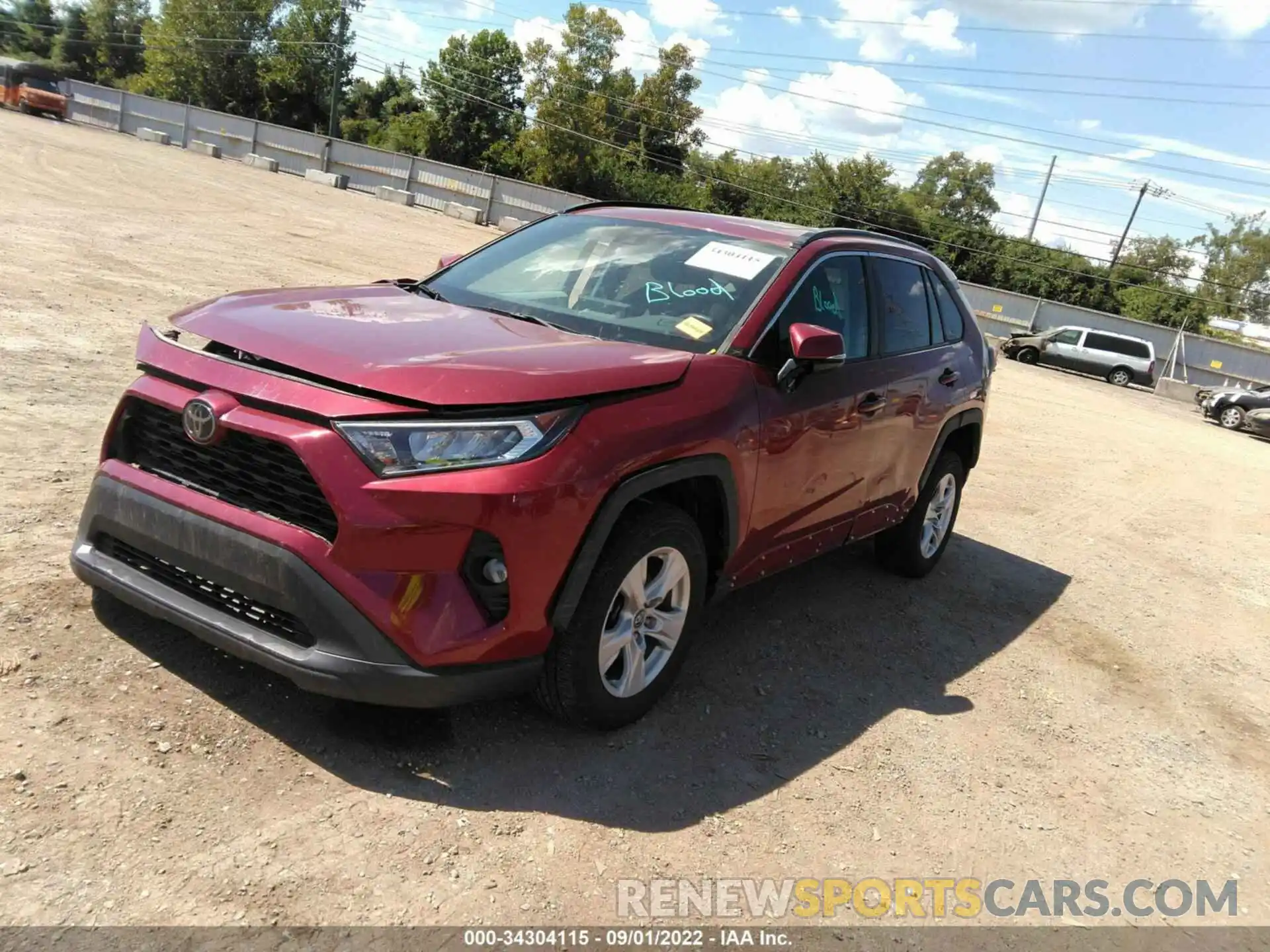 2 Photograph of a damaged car 2T3W1RFV4MW105818 TOYOTA RAV4 2021