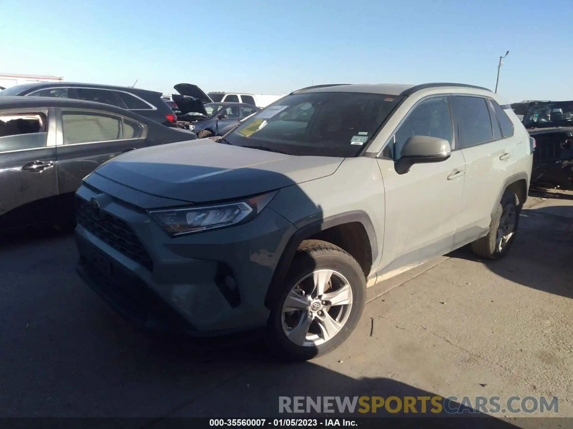 2 Photograph of a damaged car 2T3W1RFV4MW137460 TOYOTA RAV4 2021