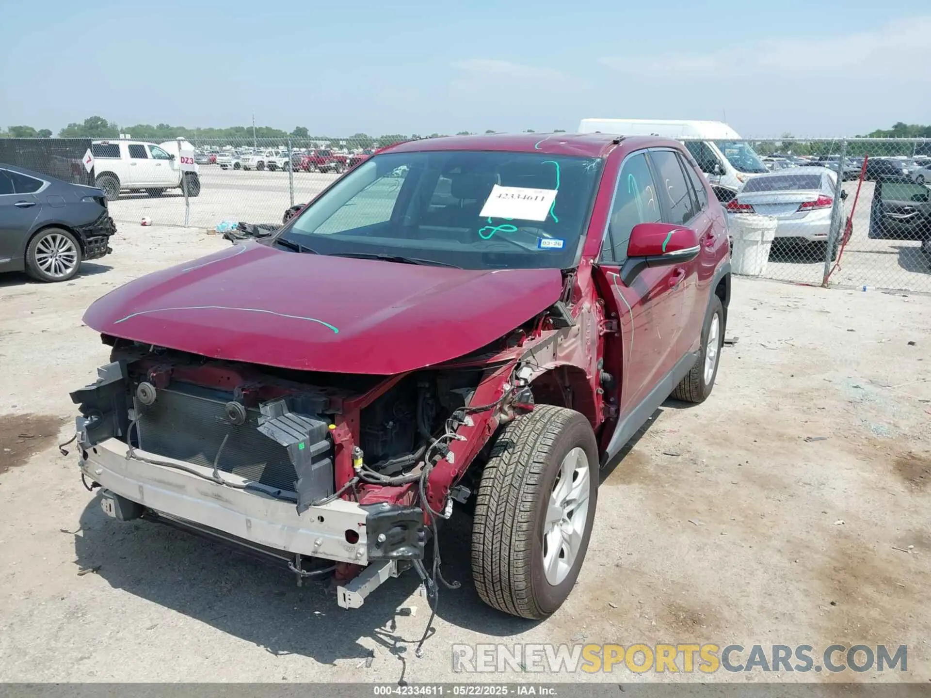 2 Photograph of a damaged car 2T3W1RFV4MW141427 TOYOTA RAV4 2021