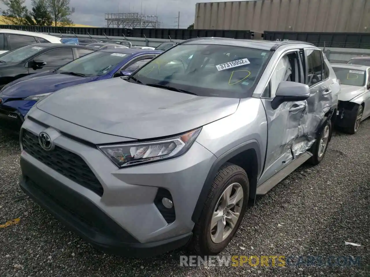 2 Photograph of a damaged car 2T3W1RFV4MW159457 TOYOTA RAV4 2021