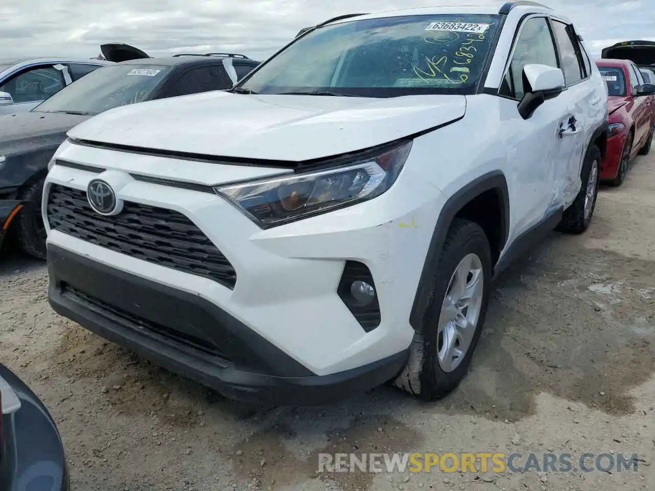 2 Photograph of a damaged car 2T3W1RFV5MC107241 TOYOTA RAV4 2021