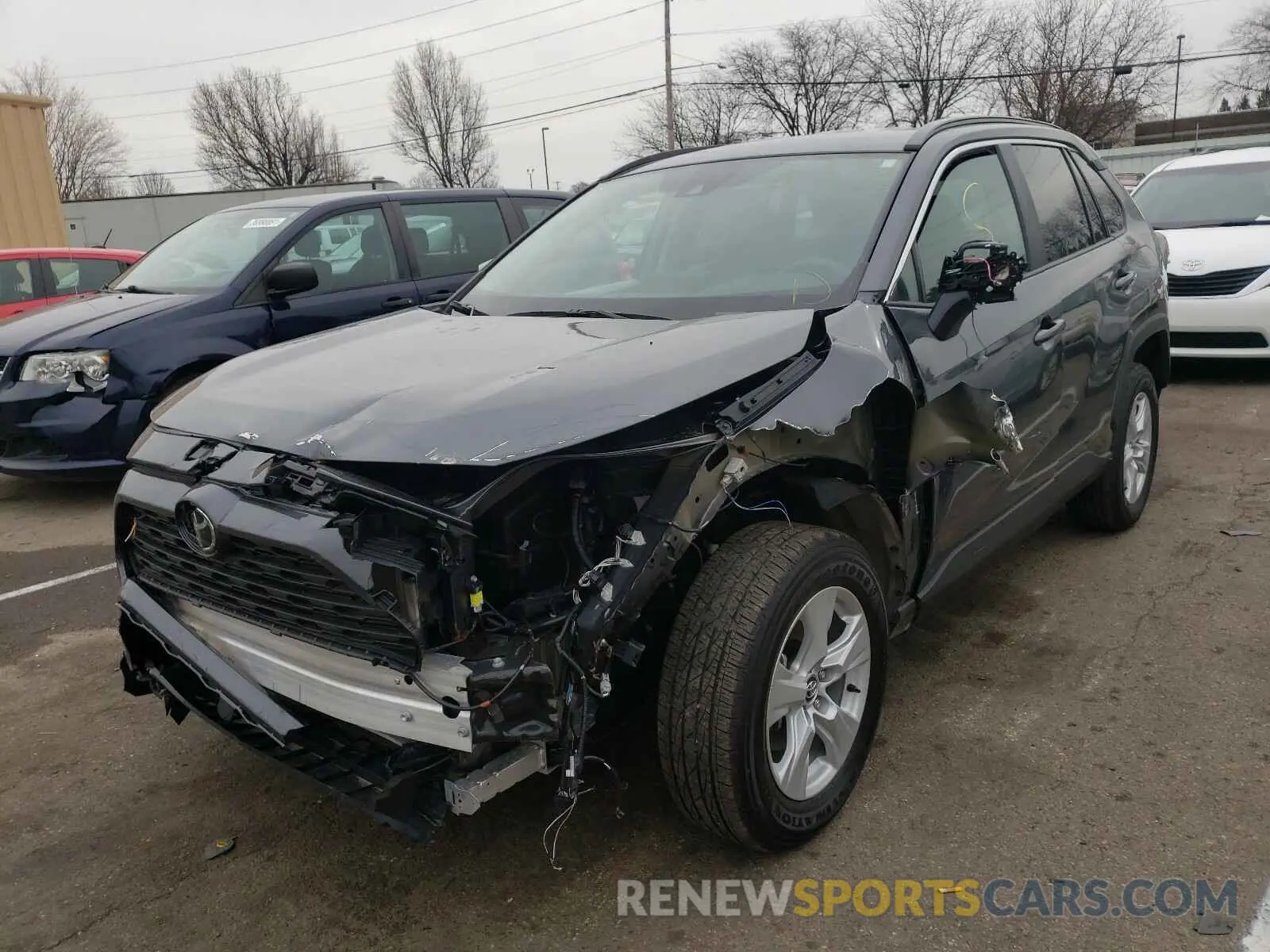 2 Photograph of a damaged car 2T3W1RFV5MW112633 TOYOTA RAV4 2021
