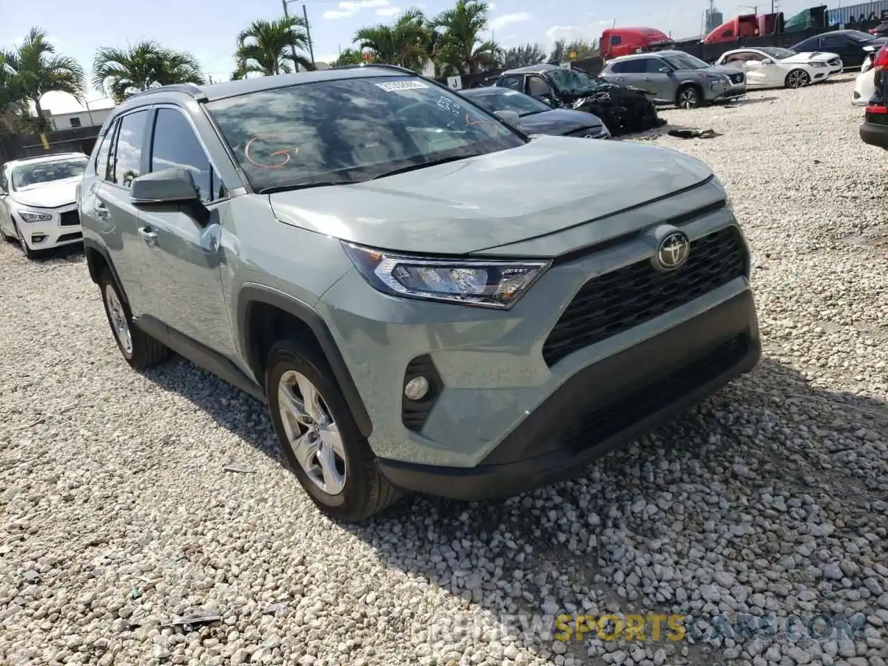 1 Photograph of a damaged car 2T3W1RFV5MW128377 TOYOTA RAV4 2021