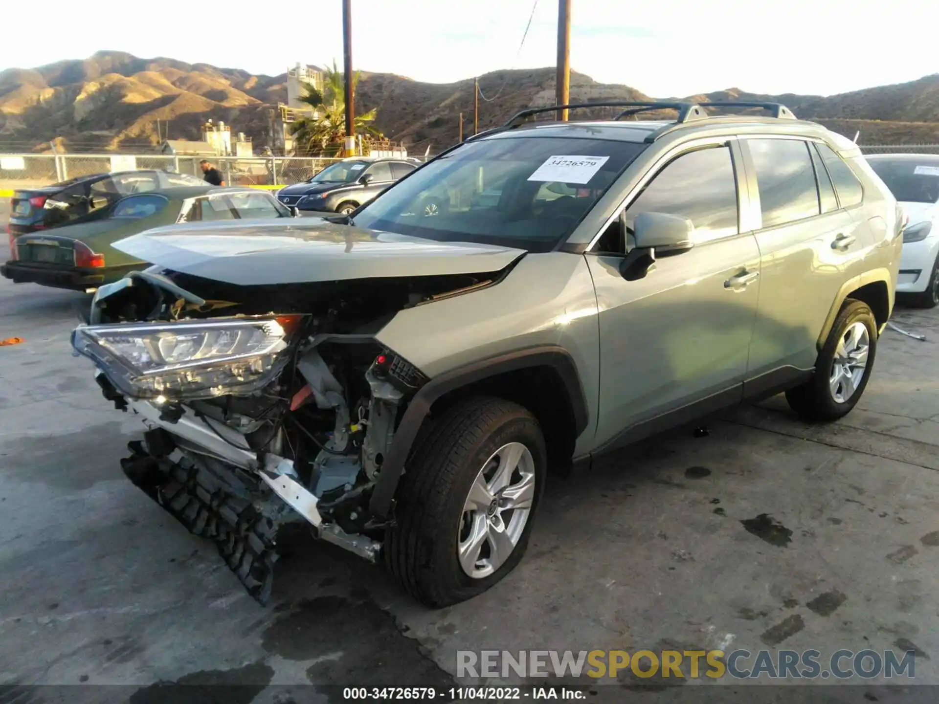 2 Photograph of a damaged car 2T3W1RFV5MW146023 TOYOTA RAV4 2021