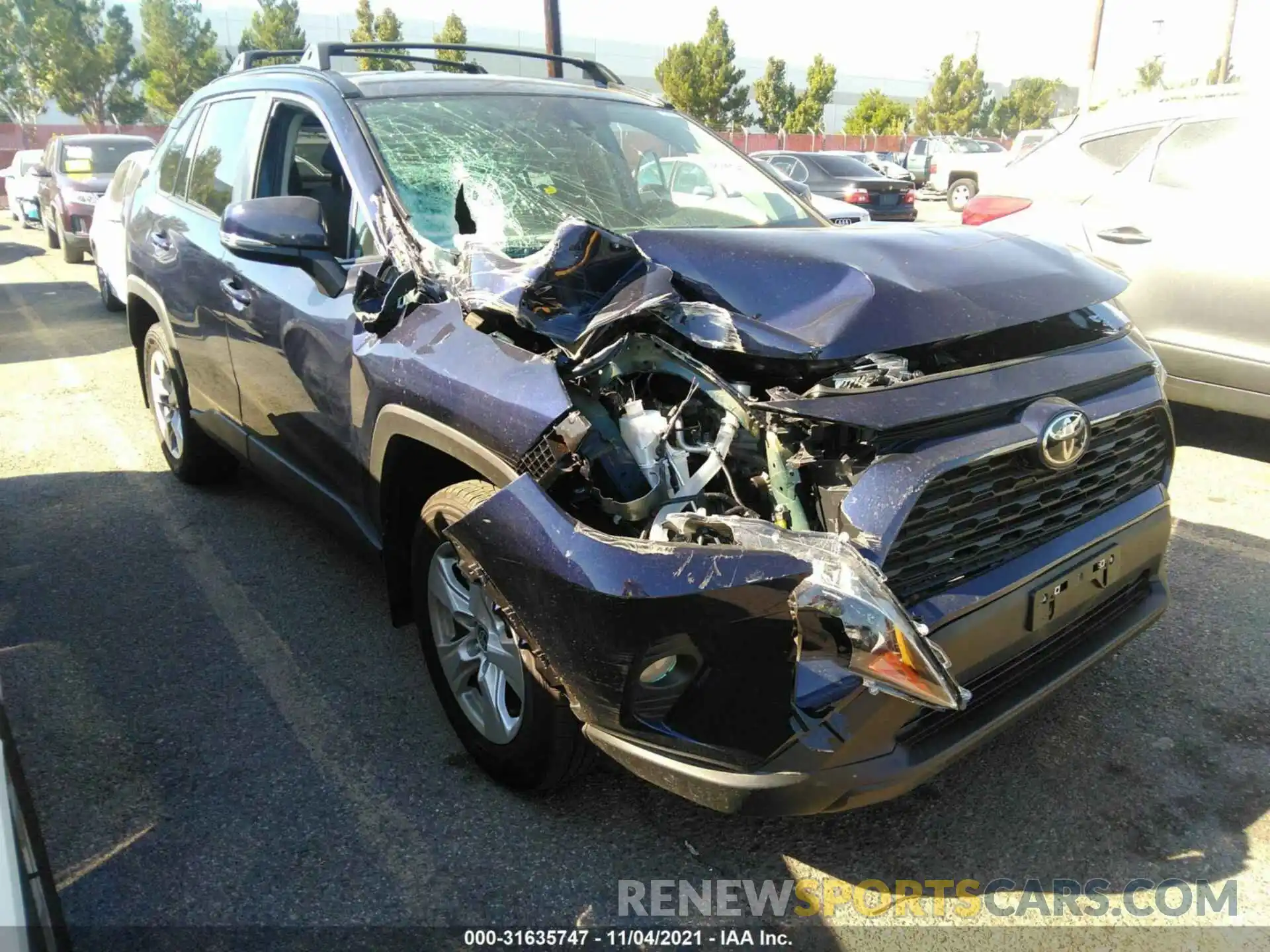 1 Photograph of a damaged car 2T3W1RFV5MW156003 TOYOTA RAV4 2021