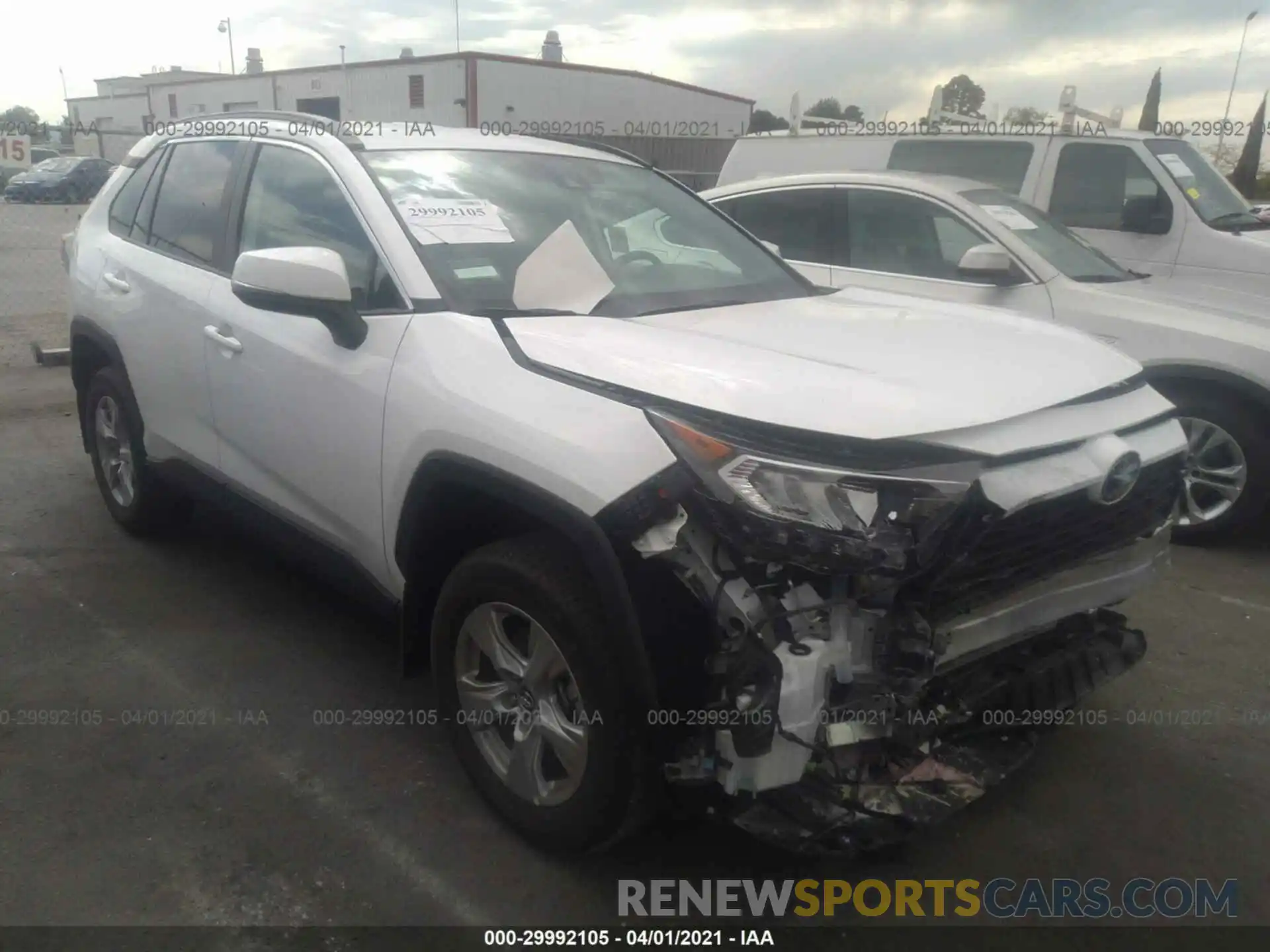 1 Photograph of a damaged car 2T3W1RFV6MC105188 TOYOTA RAV4 2021