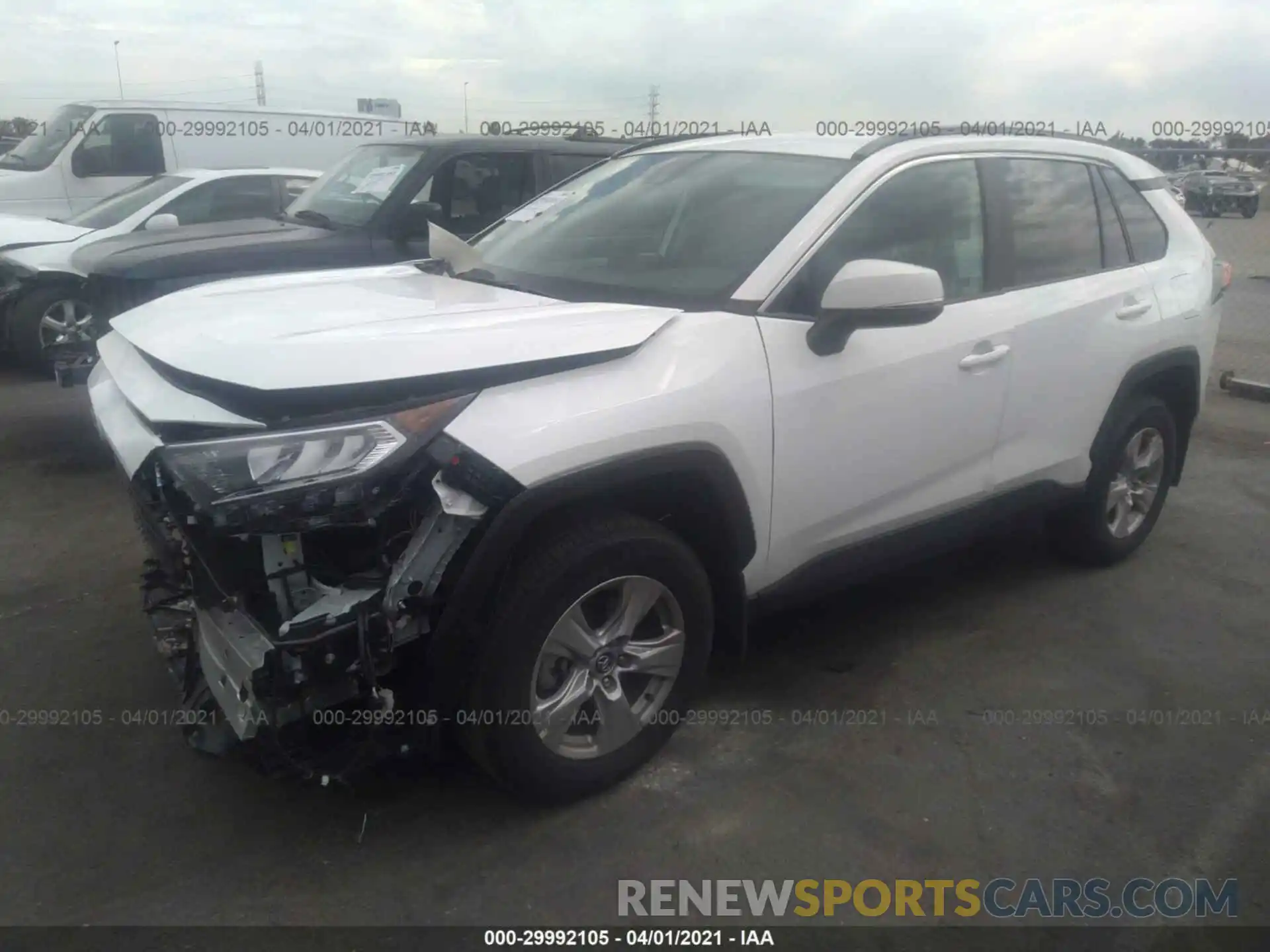 2 Photograph of a damaged car 2T3W1RFV6MC105188 TOYOTA RAV4 2021