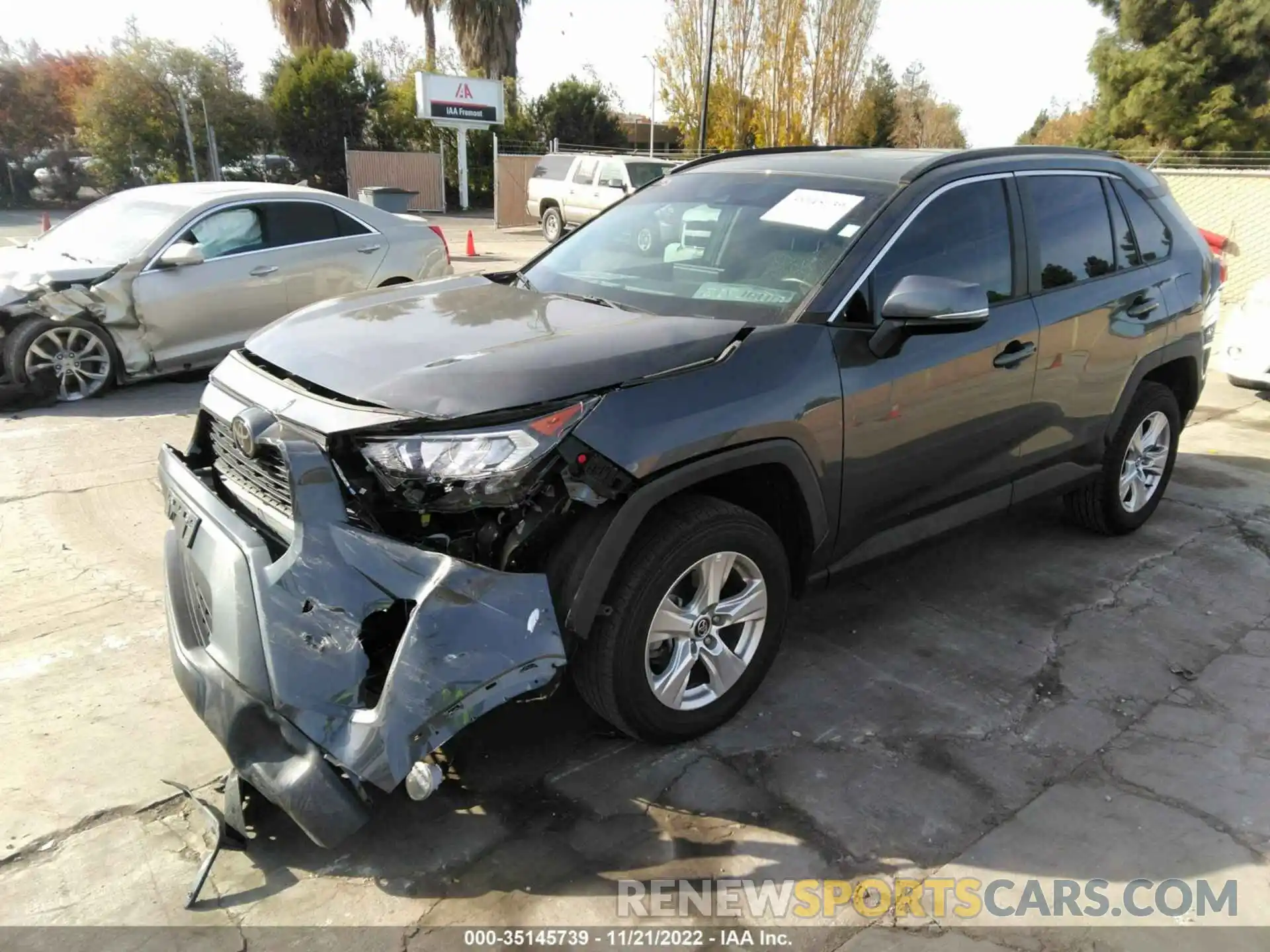 2 Photograph of a damaged car 2T3W1RFV6MW118604 TOYOTA RAV4 2021