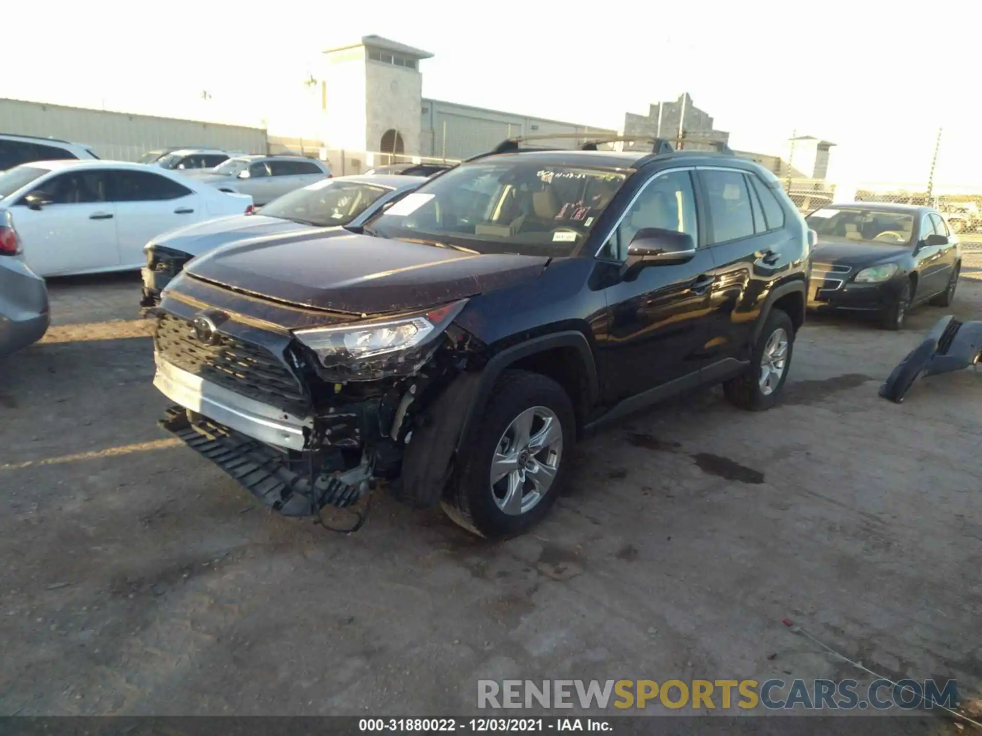 2 Photograph of a damaged car 2T3W1RFV6MW143034 TOYOTA RAV4 2021