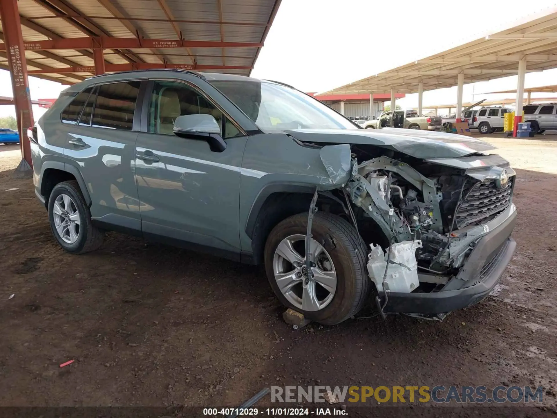 1 Photograph of a damaged car 2T3W1RFV6MW160884 TOYOTA RAV4 2021