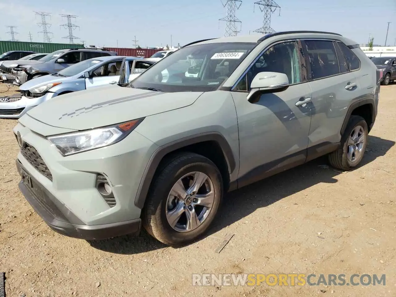 1 Photograph of a damaged car 2T3W1RFV6MW161923 TOYOTA RAV4 2021