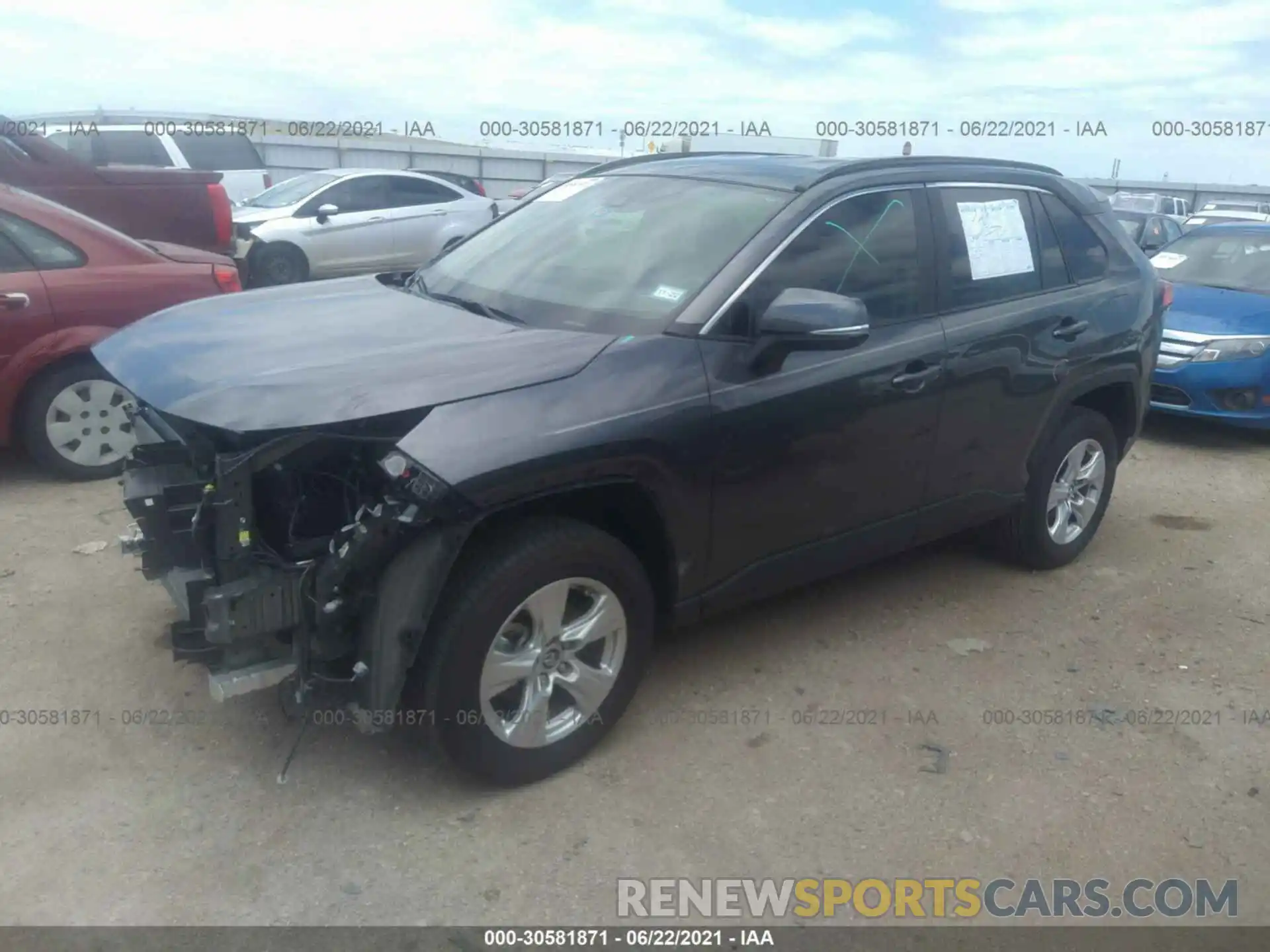 2 Photograph of a damaged car 2T3W1RFV7MC092404 TOYOTA RAV4 2021