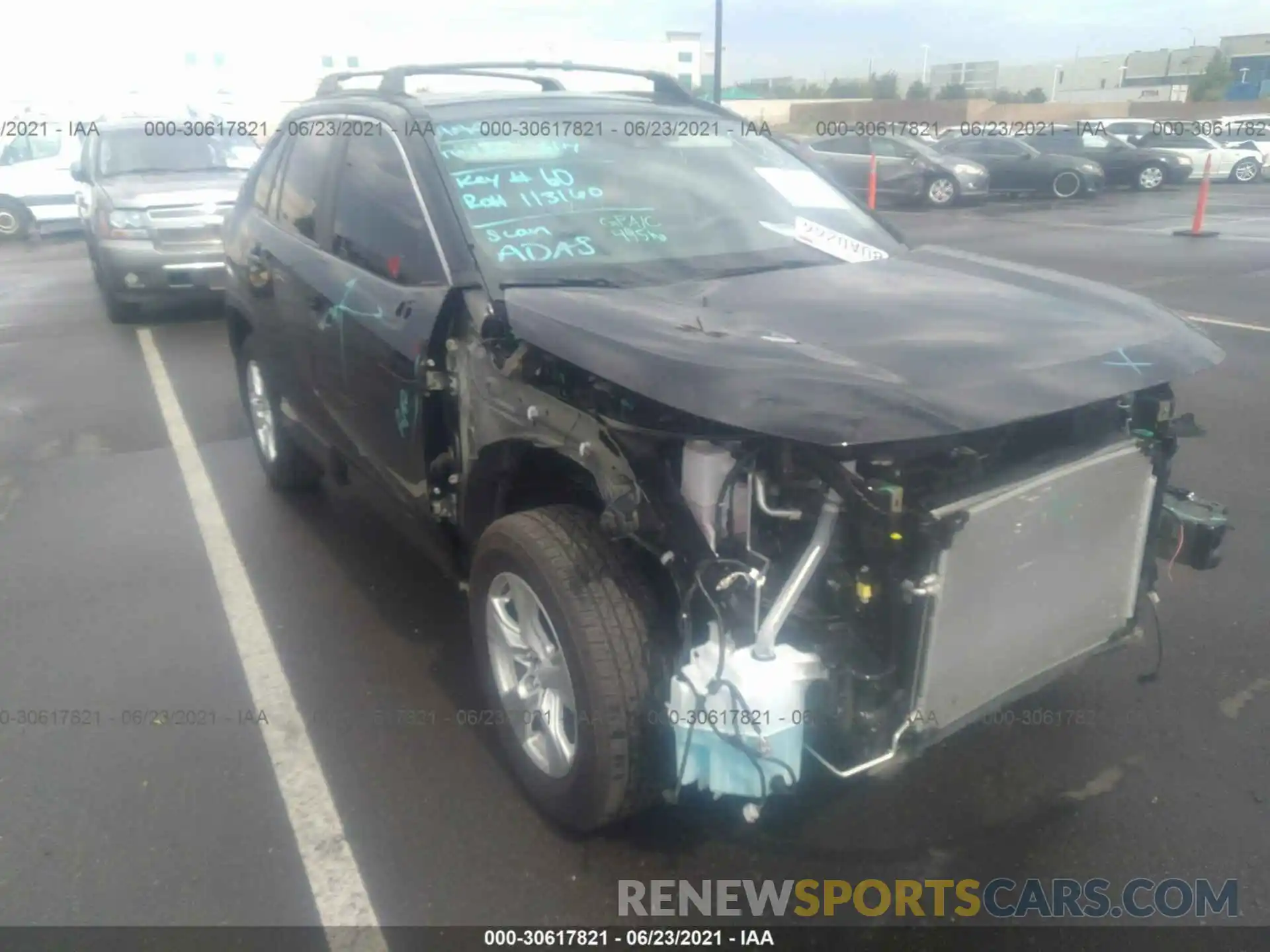 1 Photograph of a damaged car 2T3W1RFV7MC093794 TOYOTA RAV4 2021