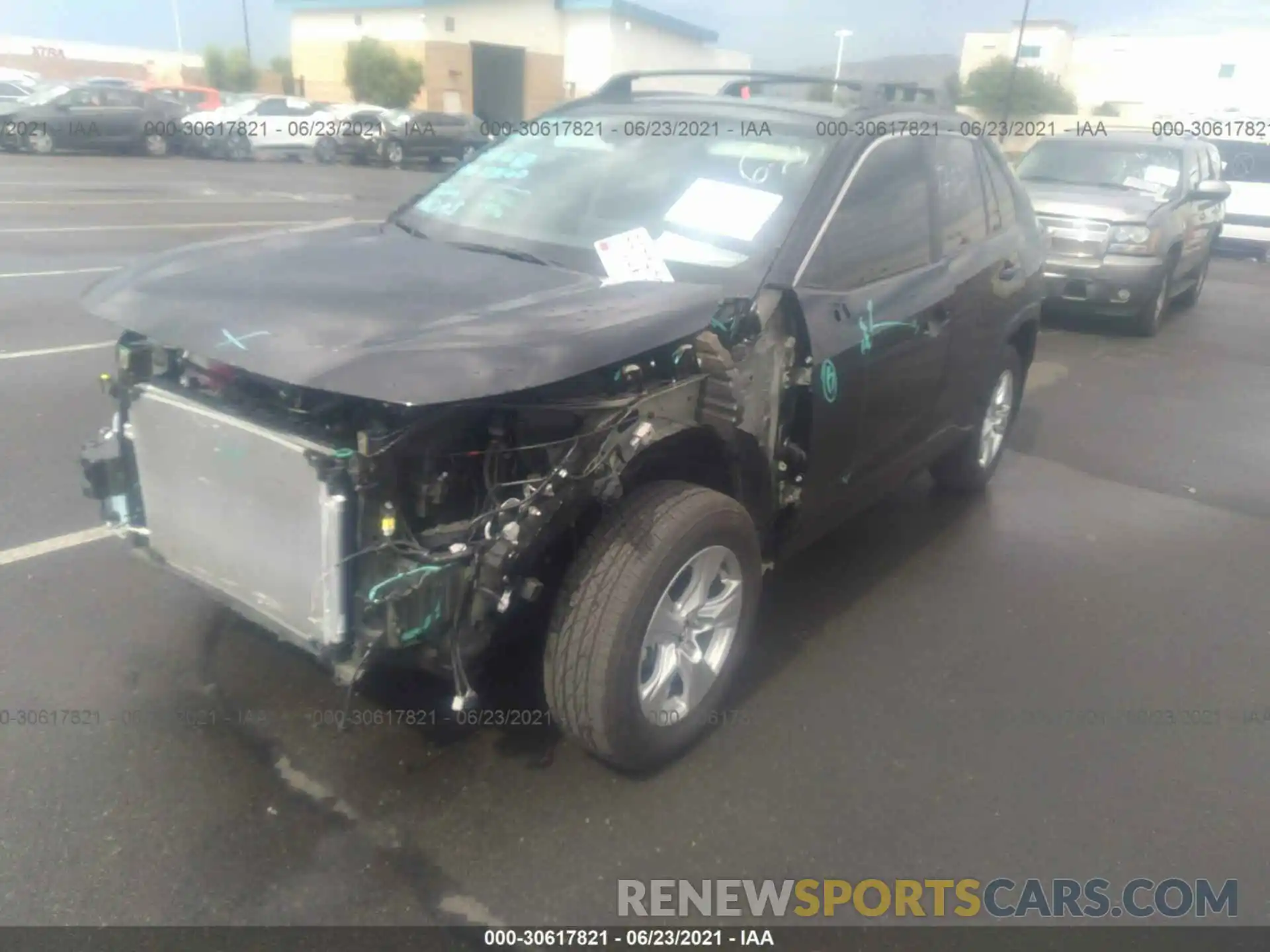 2 Photograph of a damaged car 2T3W1RFV7MC093794 TOYOTA RAV4 2021