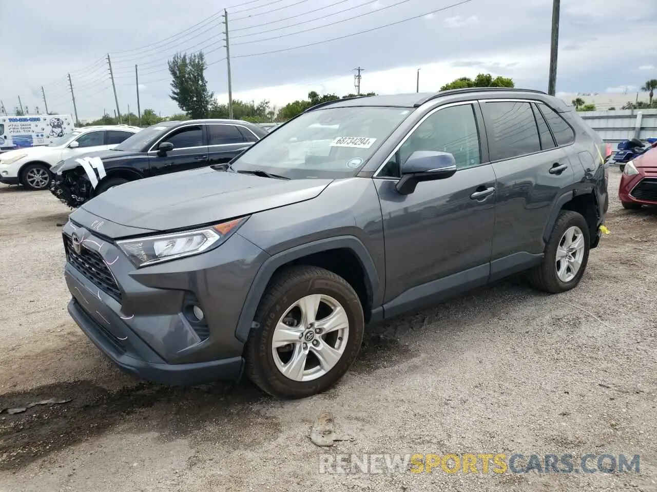 1 Photograph of a damaged car 2T3W1RFV7MC095531 TOYOTA RAV4 2021