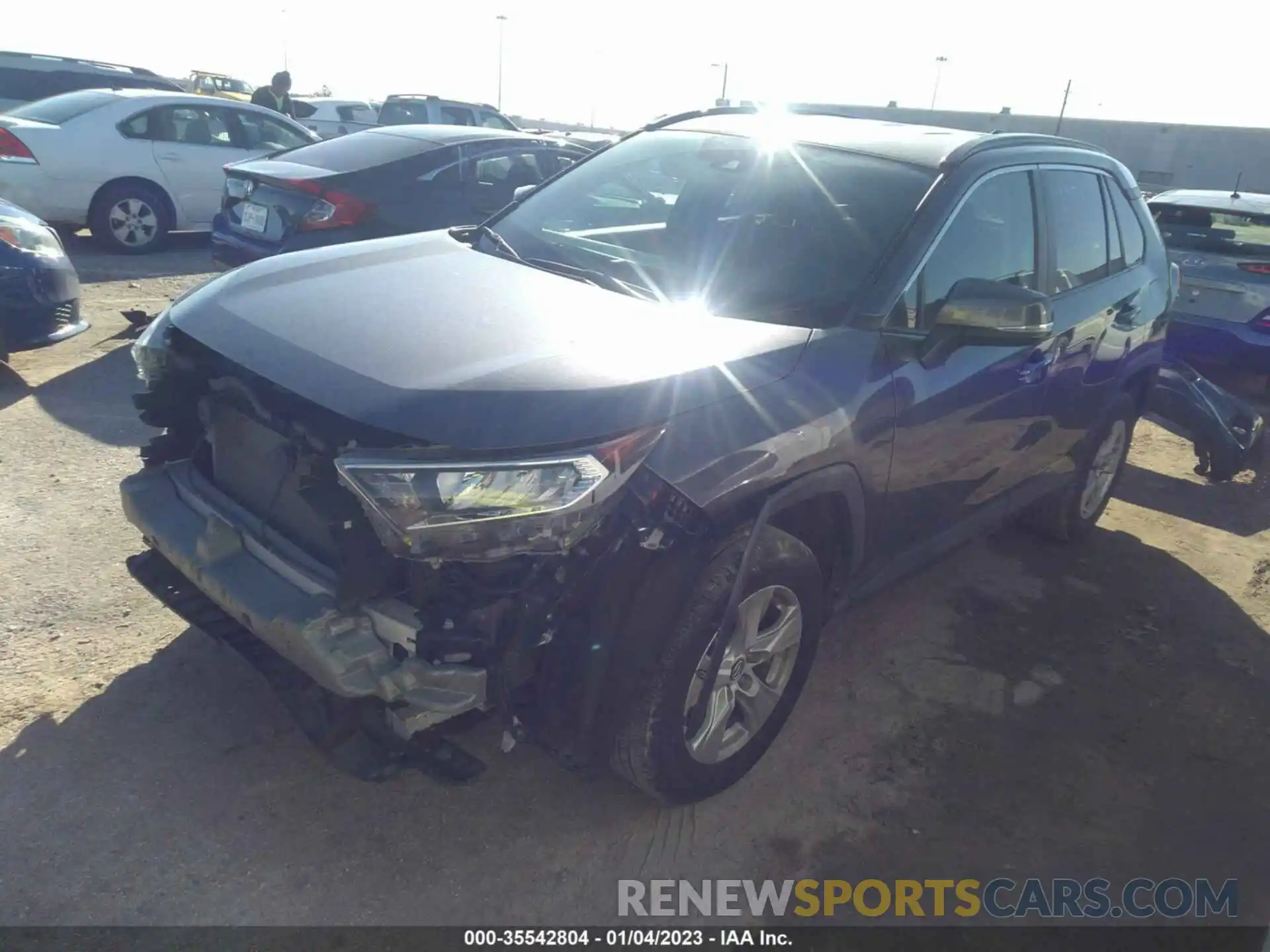 2 Photograph of a damaged car 2T3W1RFV7MC097392 TOYOTA RAV4 2021