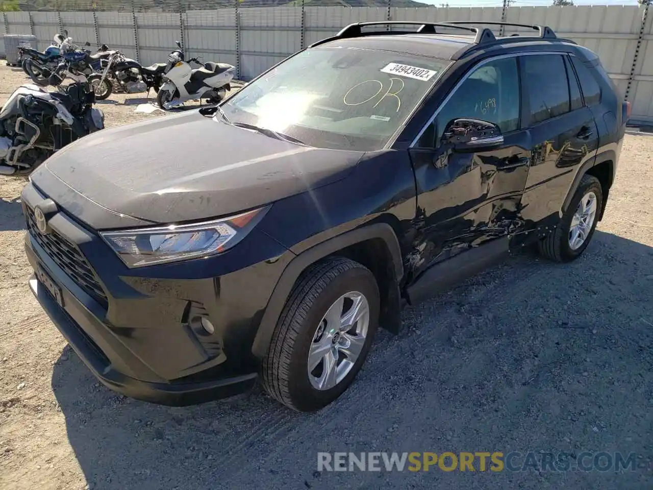 2 Photograph of a damaged car 2T3W1RFV7MC148521 TOYOTA RAV4 2021