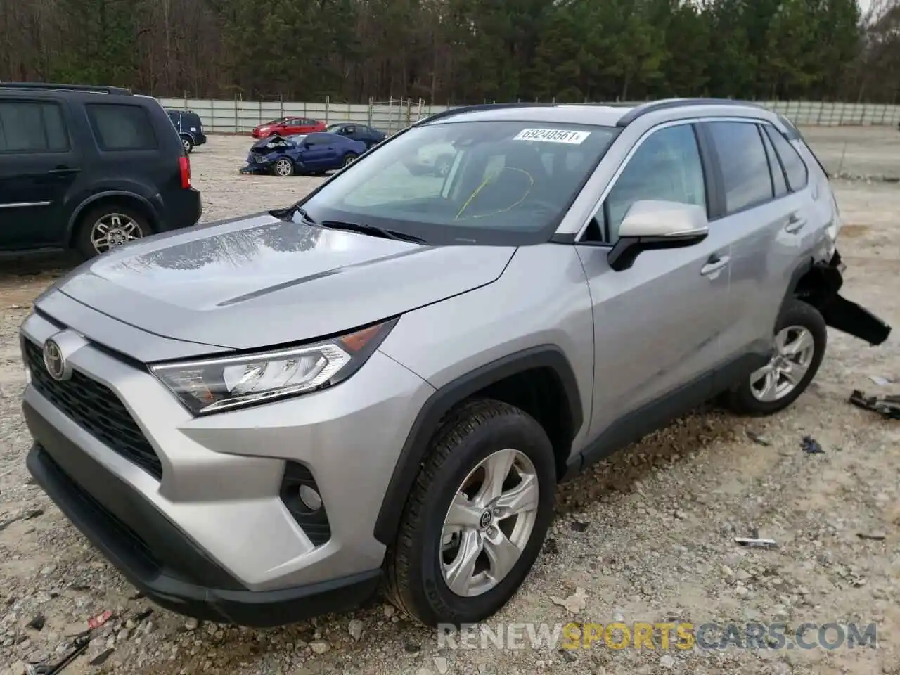 2 Photograph of a damaged car 2T3W1RFV7MC162712 TOYOTA RAV4 2021