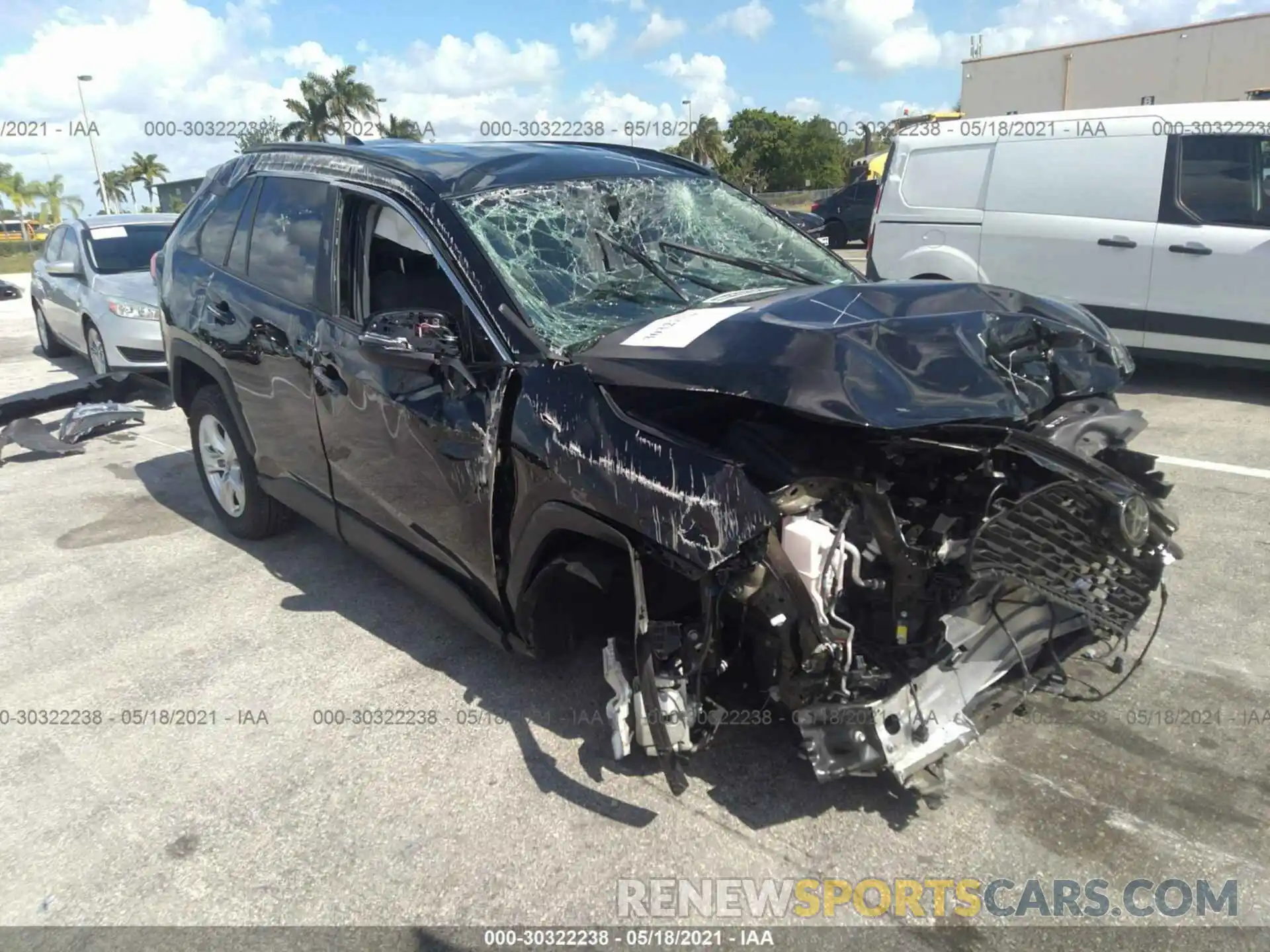 1 Photograph of a damaged car 2T3W1RFV7MW111791 TOYOTA RAV4 2021