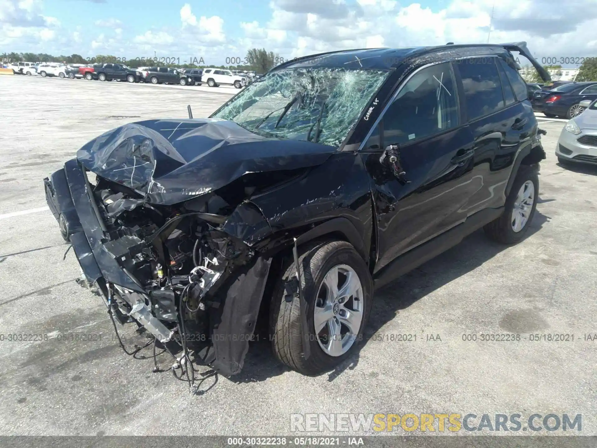 2 Photograph of a damaged car 2T3W1RFV7MW111791 TOYOTA RAV4 2021