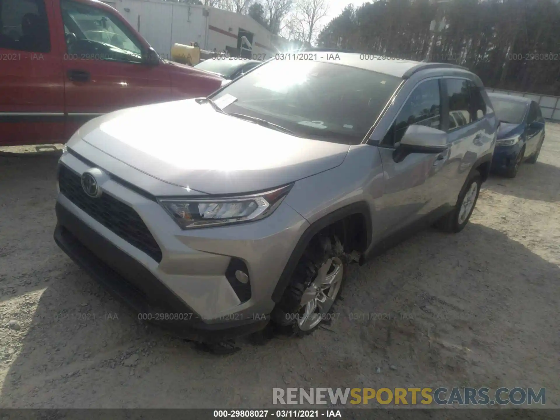 2 Photograph of a damaged car 2T3W1RFV7MW117204 TOYOTA RAV4 2021