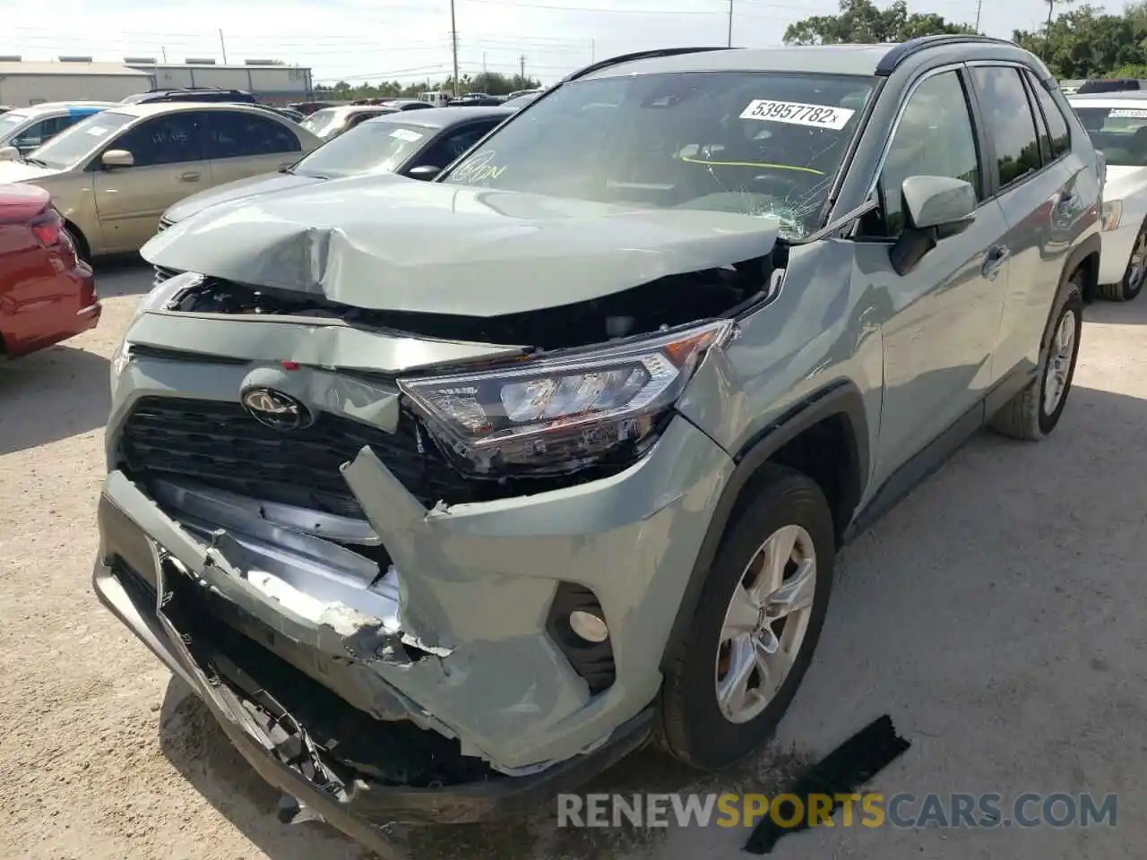 2 Photograph of a damaged car 2T3W1RFV7MW117221 TOYOTA RAV4 2021