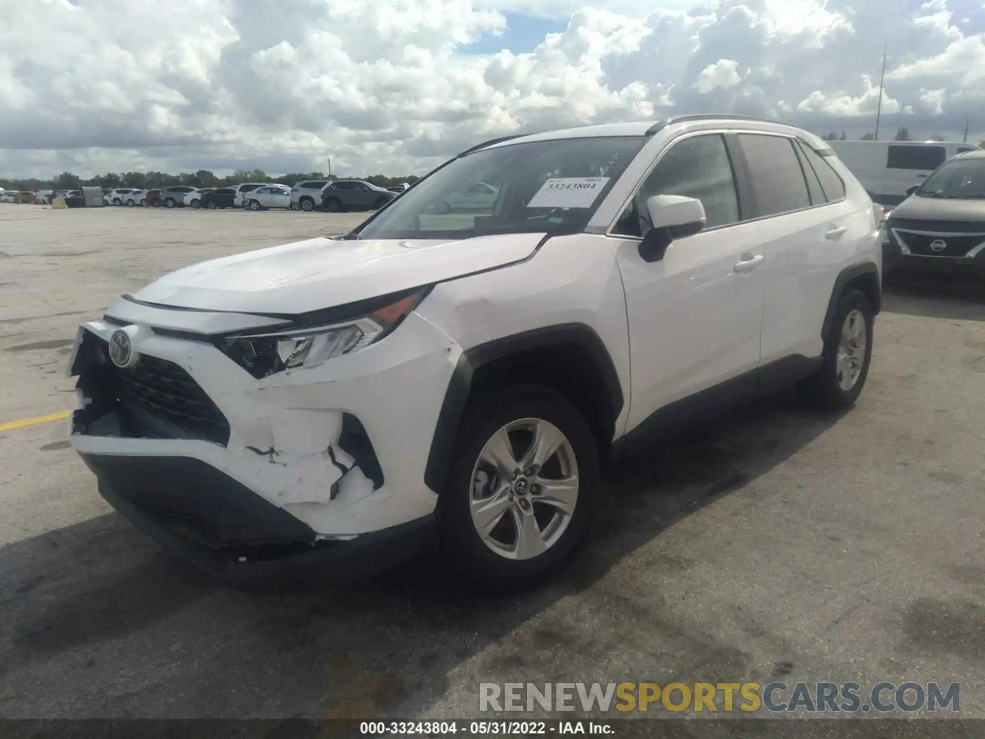 2 Photograph of a damaged car 2T3W1RFV7MW117445 TOYOTA RAV4 2021