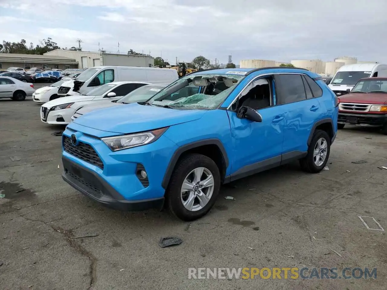 1 Photograph of a damaged car 2T3W1RFV7MW117655 TOYOTA RAV4 2021