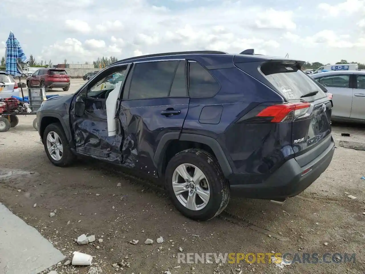 2 Photograph of a damaged car 2T3W1RFV7MW120815 TOYOTA RAV4 2021