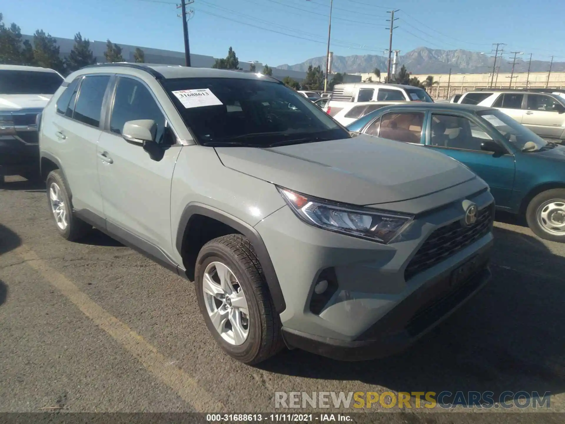 1 Photograph of a damaged car 2T3W1RFV7MW121415 TOYOTA RAV4 2021