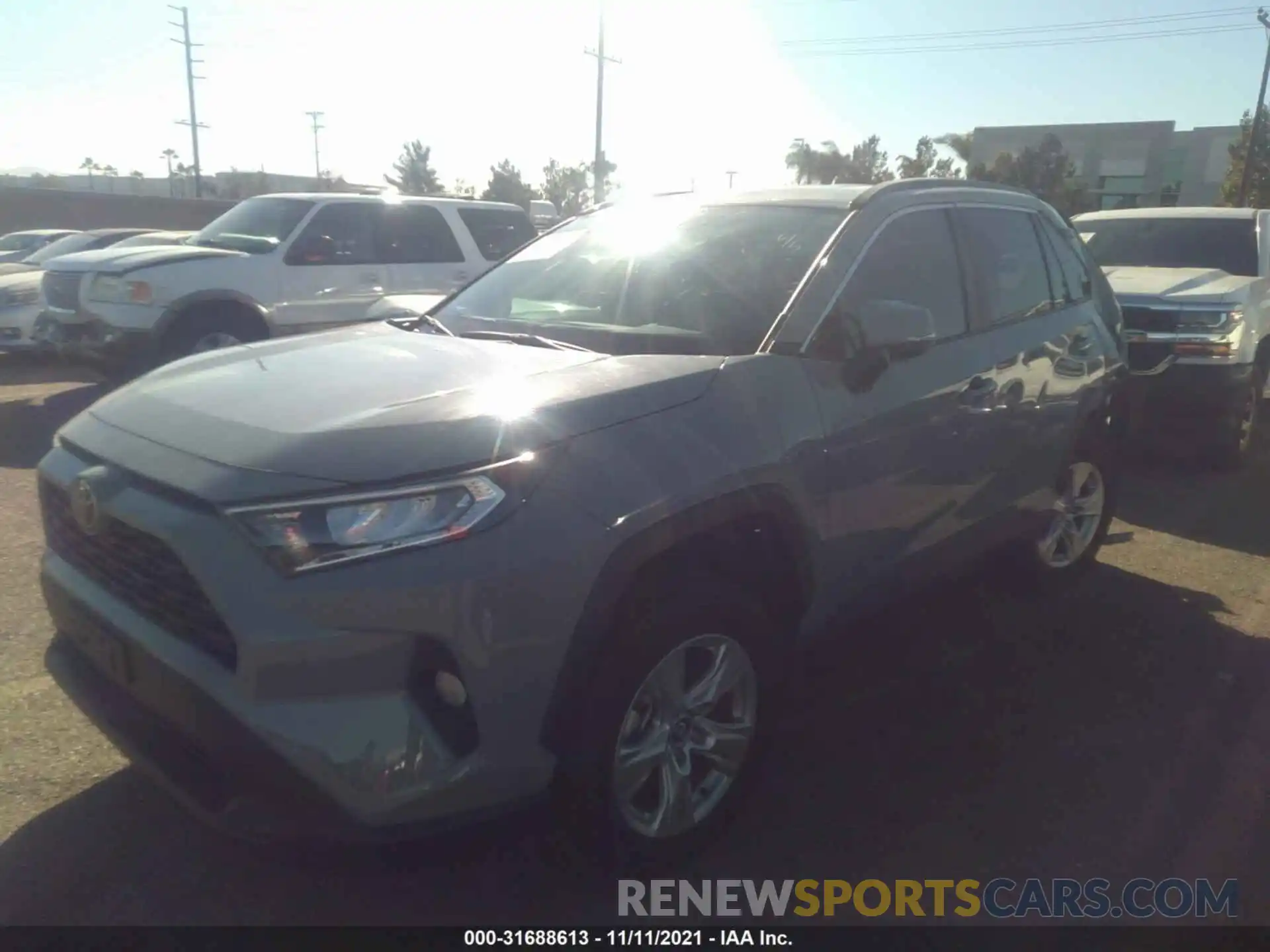 2 Photograph of a damaged car 2T3W1RFV7MW121415 TOYOTA RAV4 2021