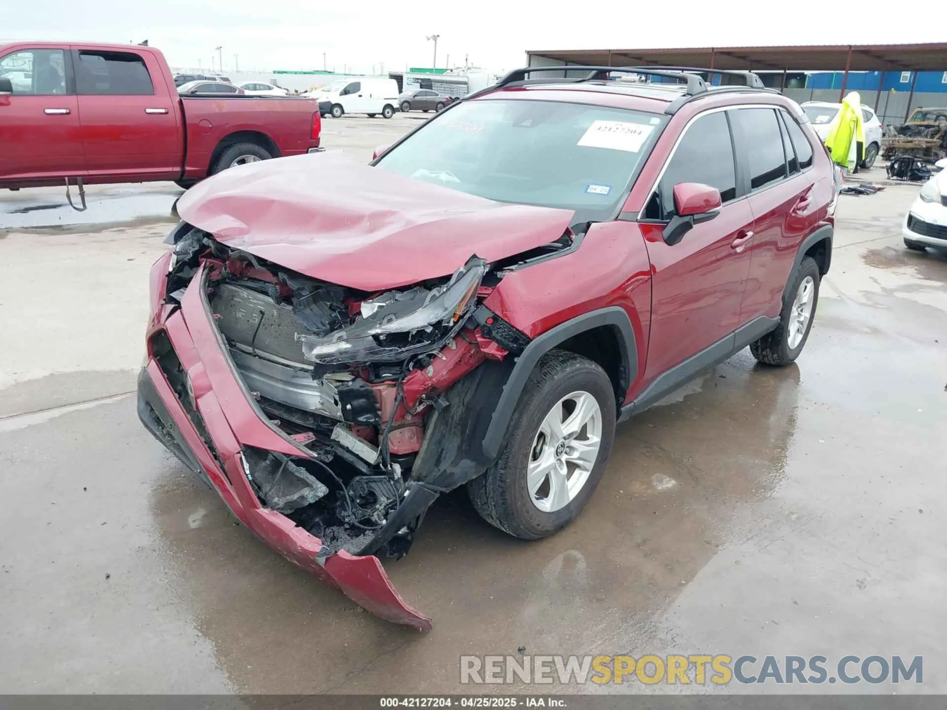 2 Photograph of a damaged car 2T3W1RFV7MW136254 TOYOTA RAV4 2021