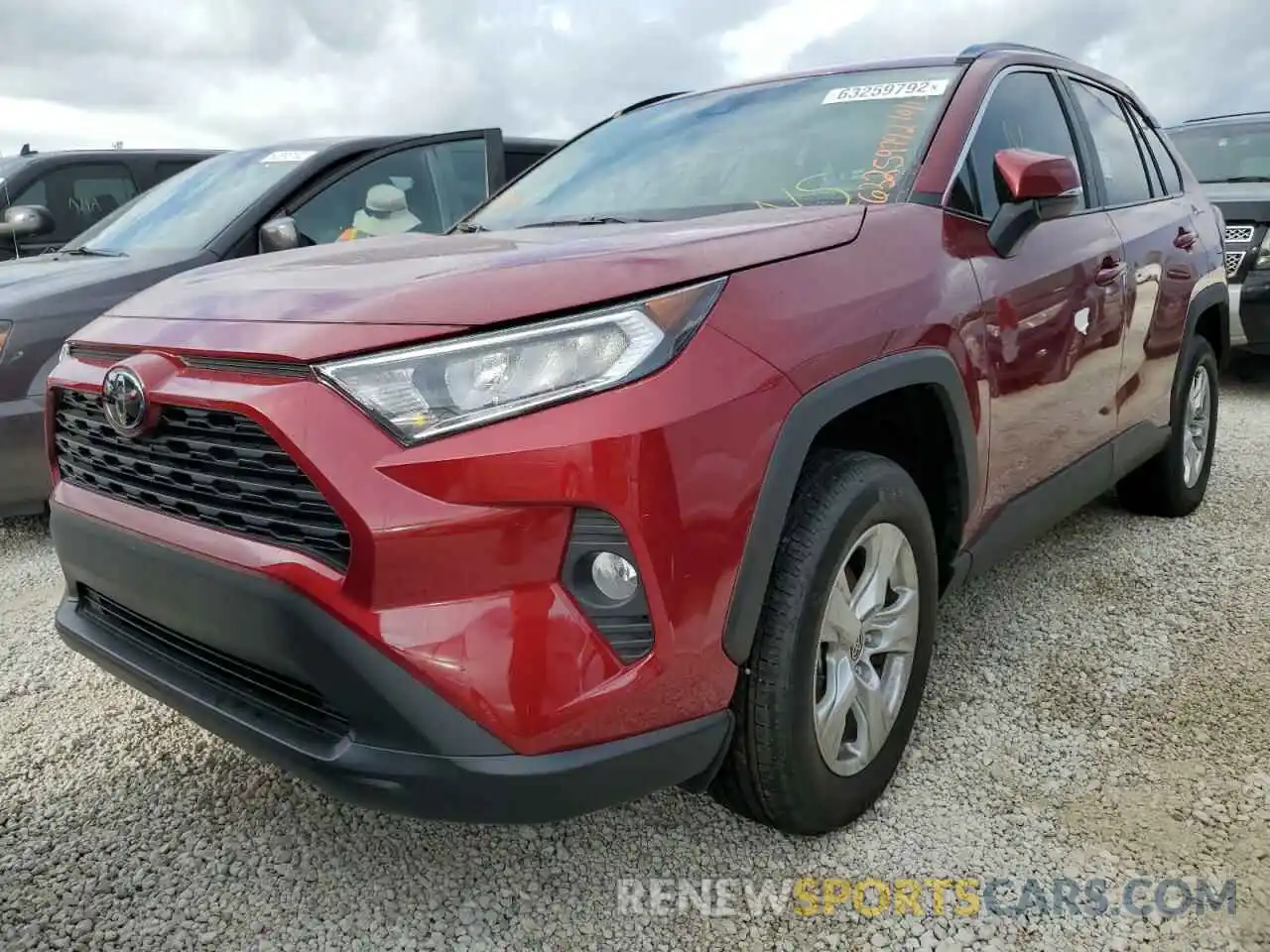 2 Photograph of a damaged car 2T3W1RFV7MW183476 TOYOTA RAV4 2021