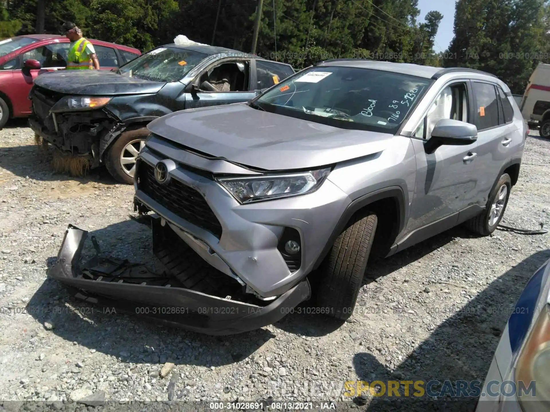 2 Photograph of a damaged car 2T3W1RFV8MC097160 TOYOTA RAV4 2021