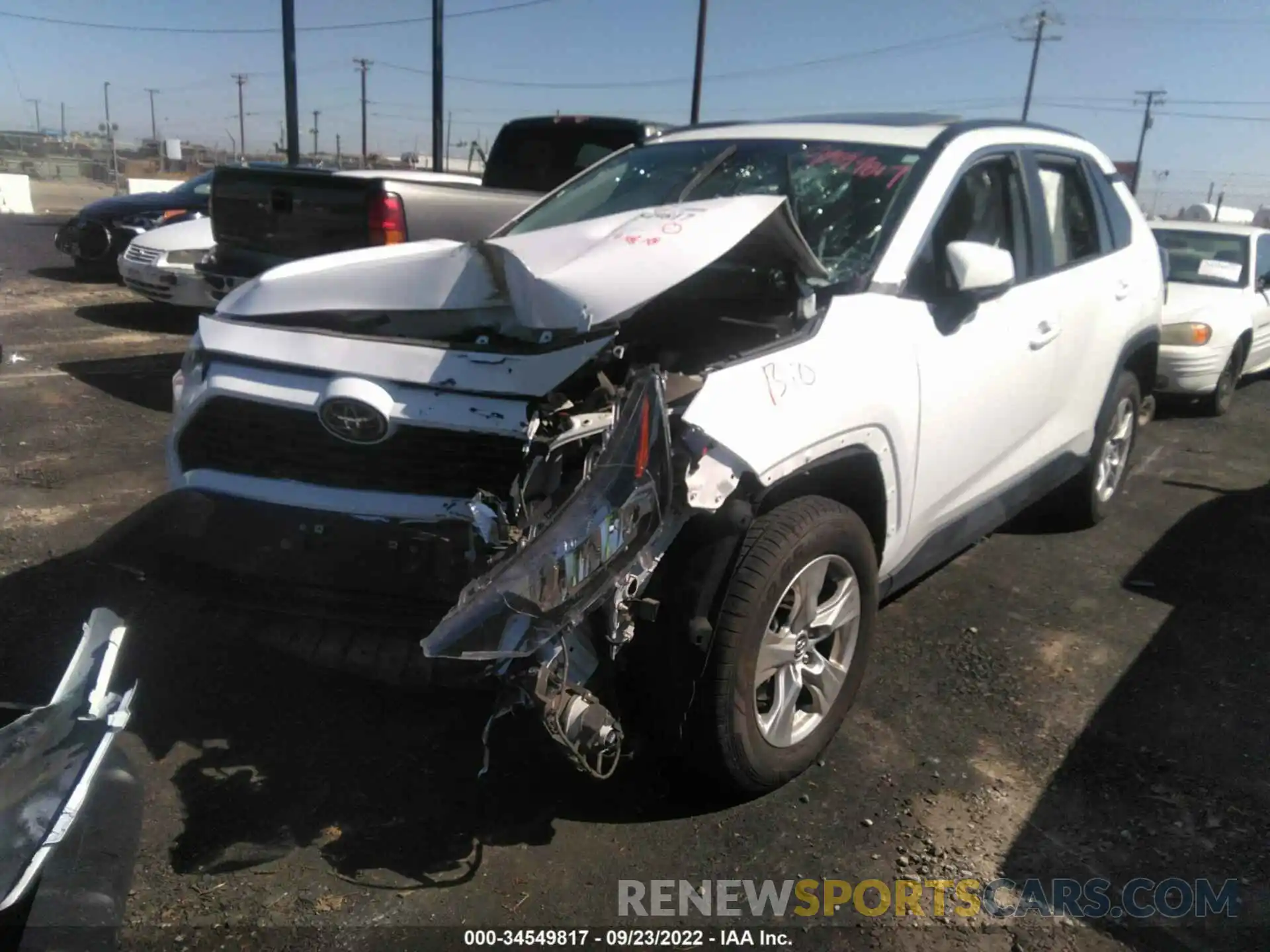 2 Photograph of a damaged car 2T3W1RFV8MC099555 TOYOTA RAV4 2021