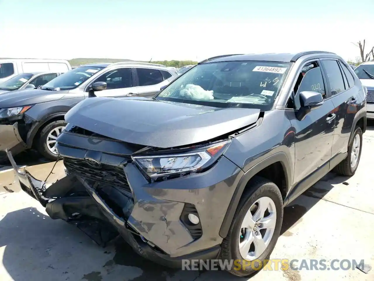 2 Photograph of a damaged car 2T3W1RFV8MC129623 TOYOTA RAV4 2021