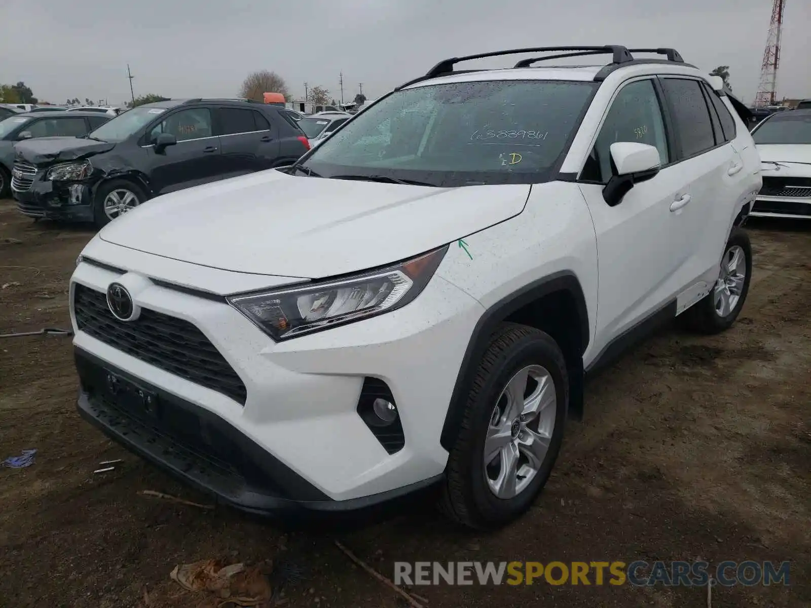 2 Photograph of a damaged car 2T3W1RFV8MC132277 TOYOTA RAV4 2021