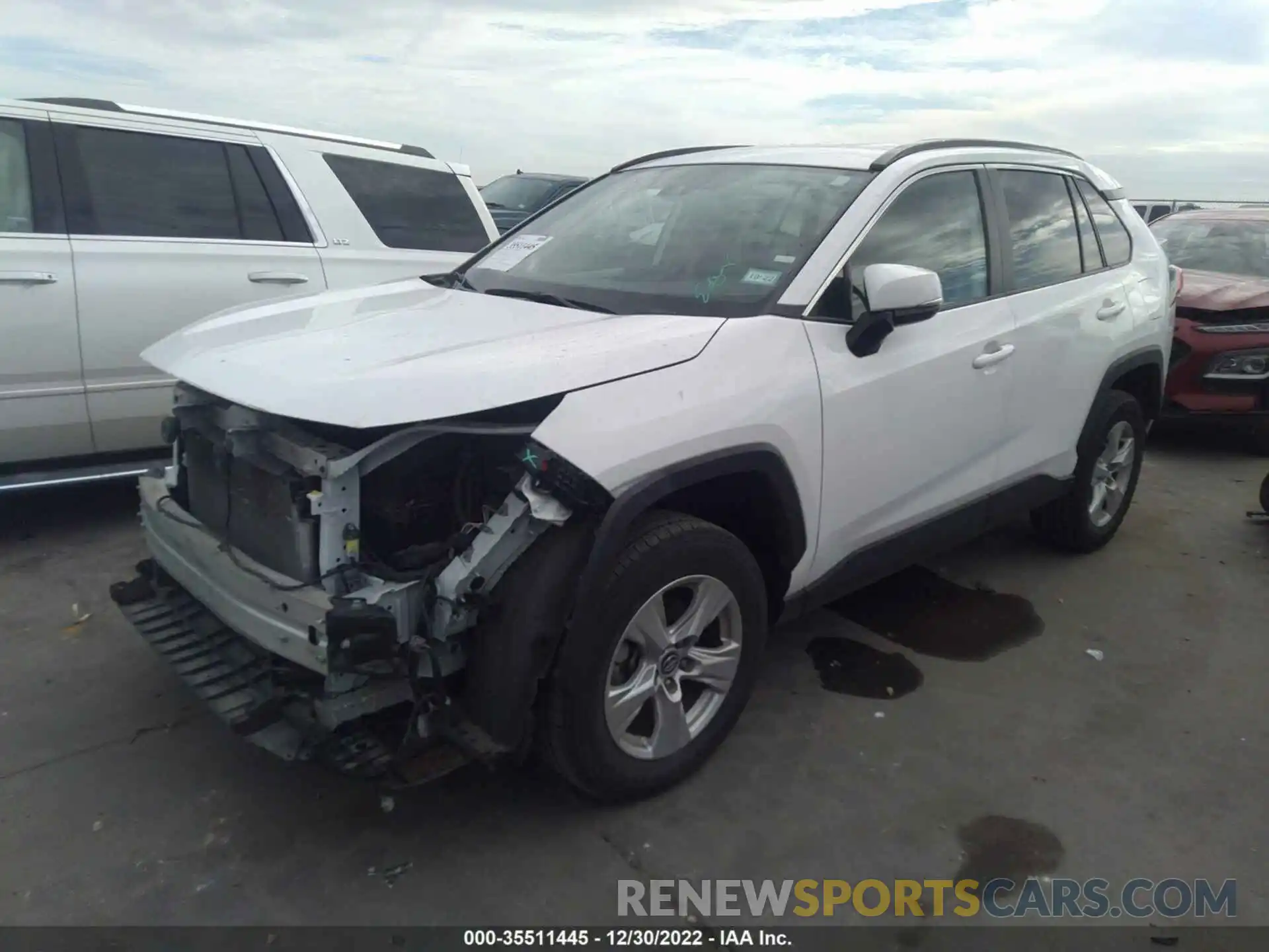 2 Photograph of a damaged car 2T3W1RFV8MW113565 TOYOTA RAV4 2021