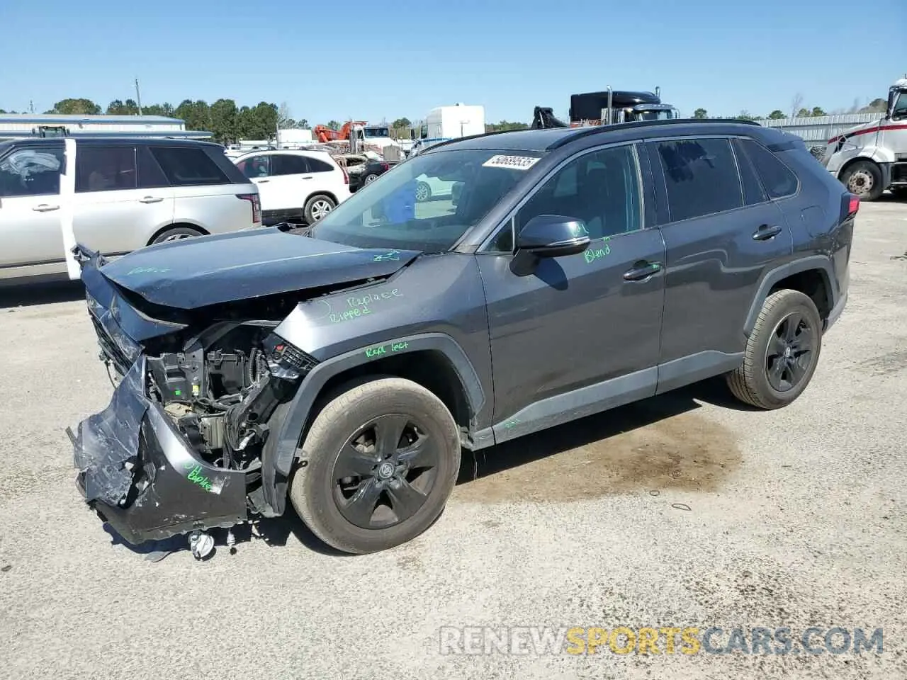 1 Photograph of a damaged car 2T3W1RFV8MW114182 TOYOTA RAV4 2021
