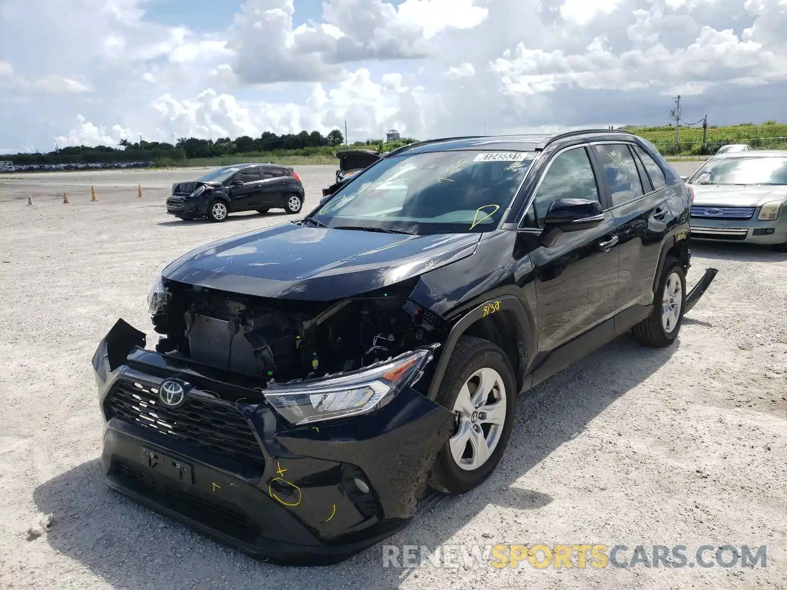 2 Photograph of a damaged car 2T3W1RFV8MW120743 TOYOTA RAV4 2021