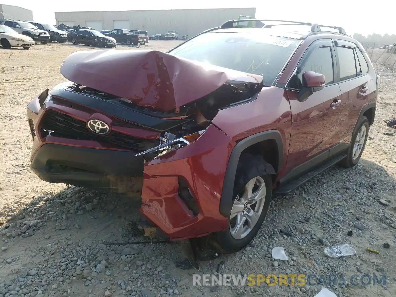 2 Photograph of a damaged car 2T3W1RFV8MW161843 TOYOTA RAV4 2021