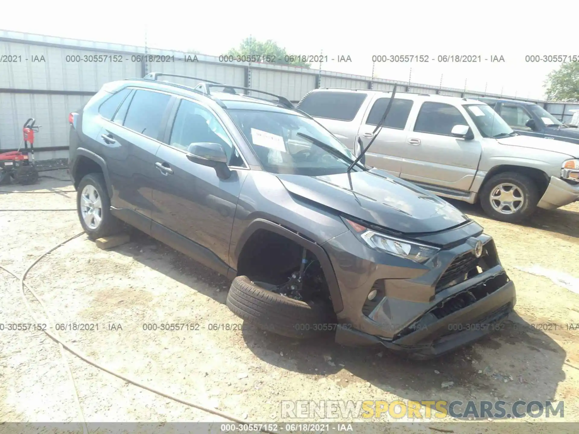 1 Photograph of a damaged car 2T3W1RFV9MC129243 TOYOTA RAV4 2021