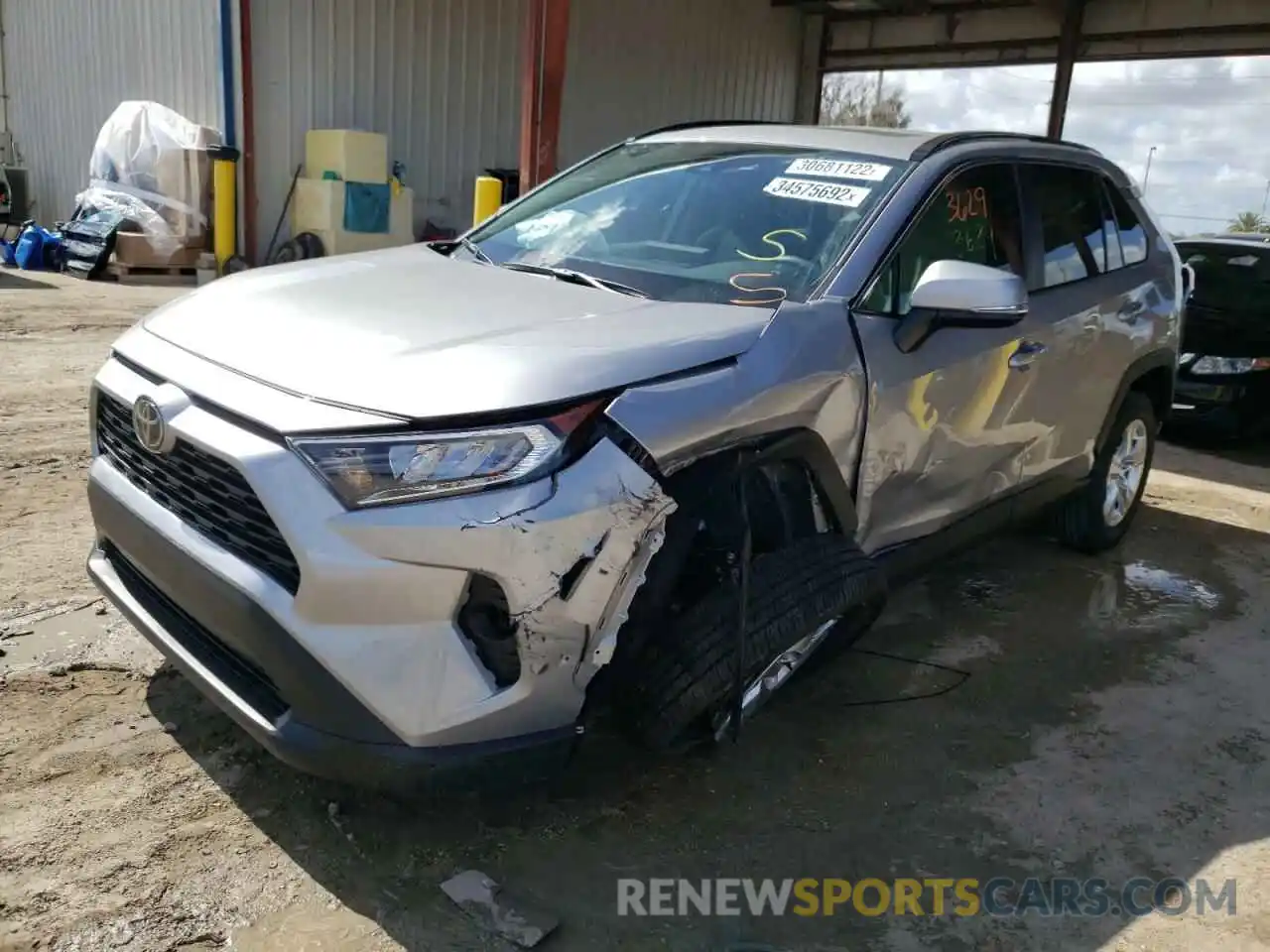 2 Photograph of a damaged car 2T3W1RFV9MC162646 TOYOTA RAV4 2021