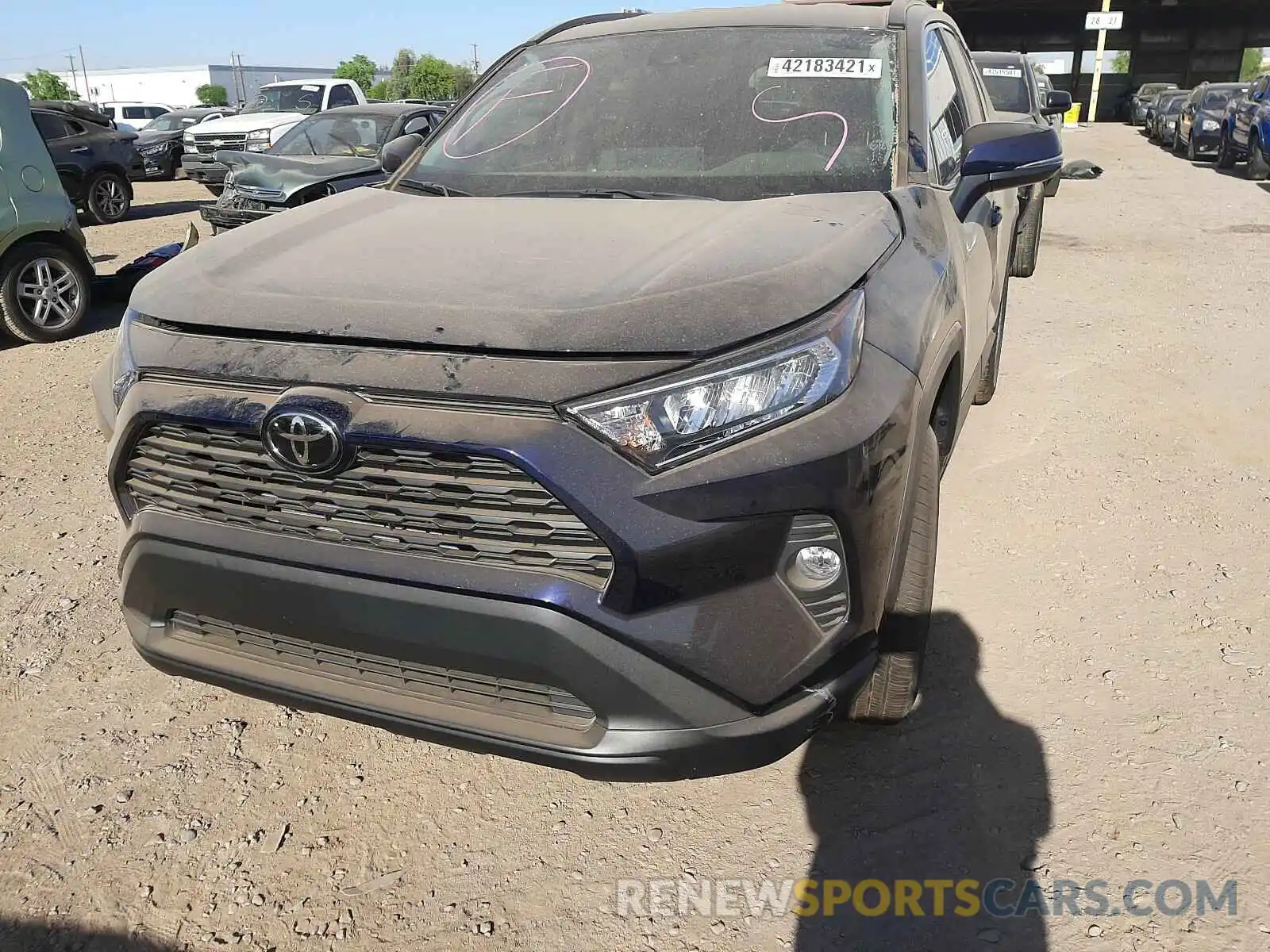 2 Photograph of a damaged car 2T3W1RFV9MW140192 TOYOTA RAV4 2021