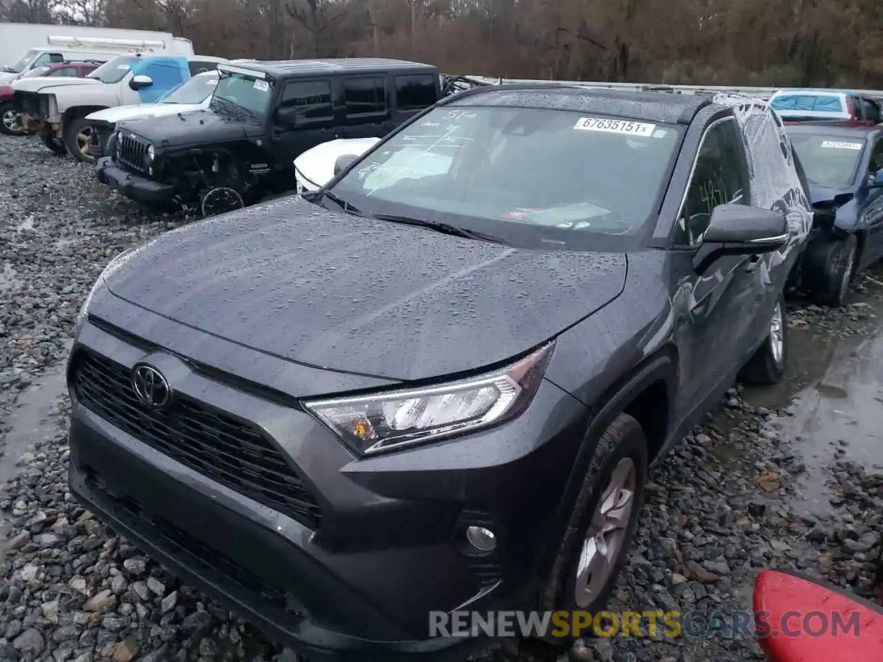 2 Photograph of a damaged car 2T3W1RFV9MW170597 TOYOTA RAV4 2021